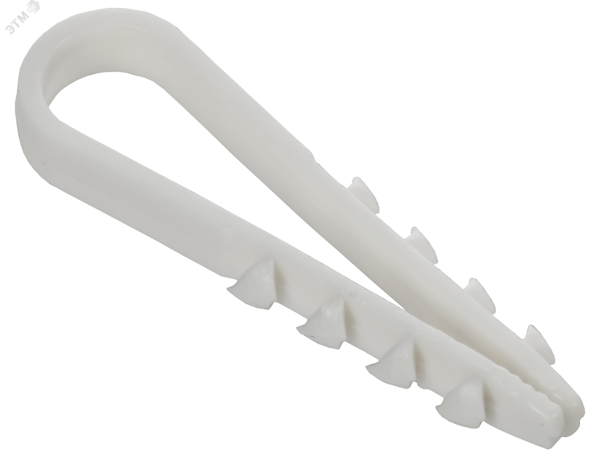 Изображение товара Дюбель-хомут 5х10мм белый GENERICA для кабелей 100шт