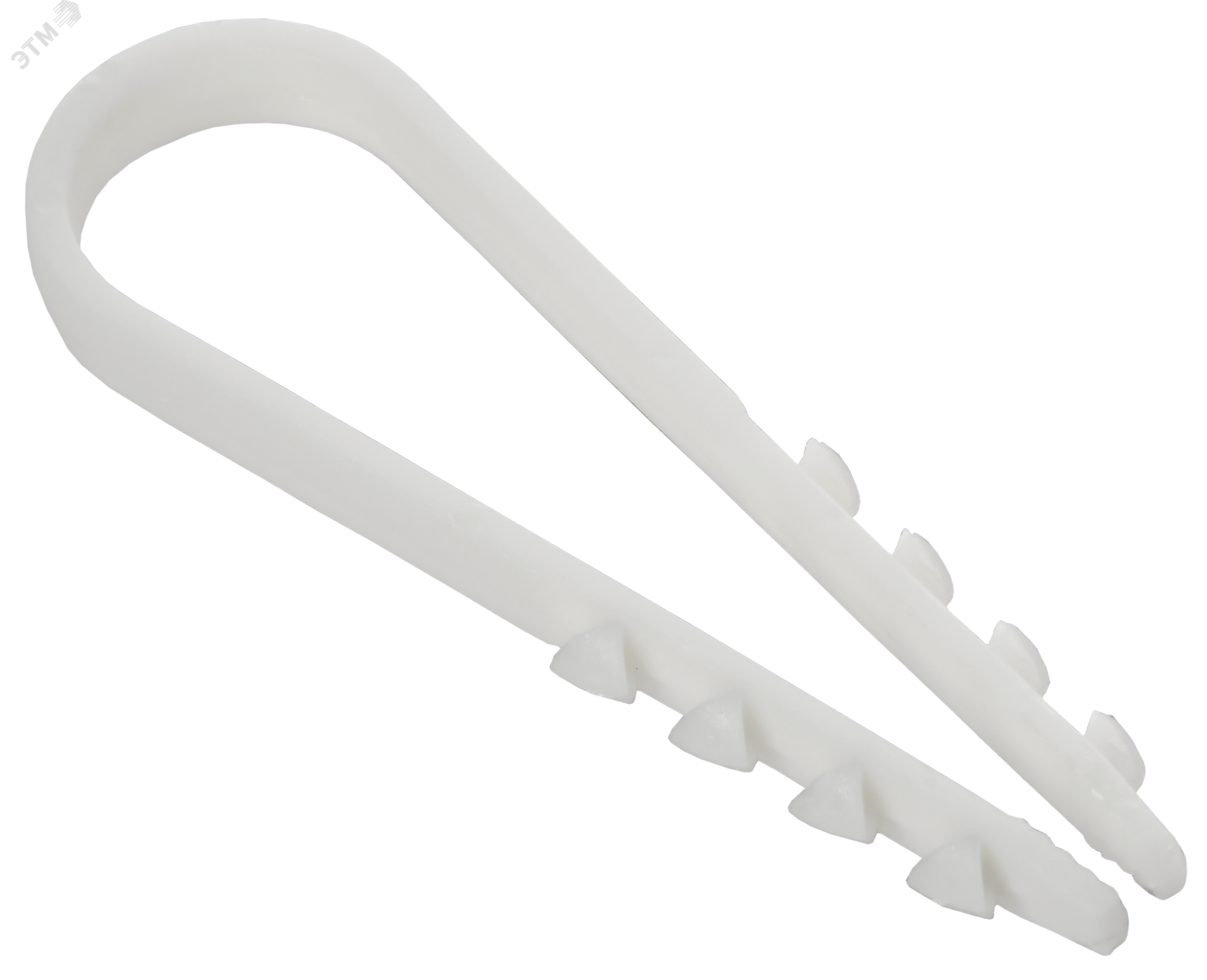 Изображение товара Дюбель-хомут 11х18мм для кабелей и проводов GENERICA белый 100 шт