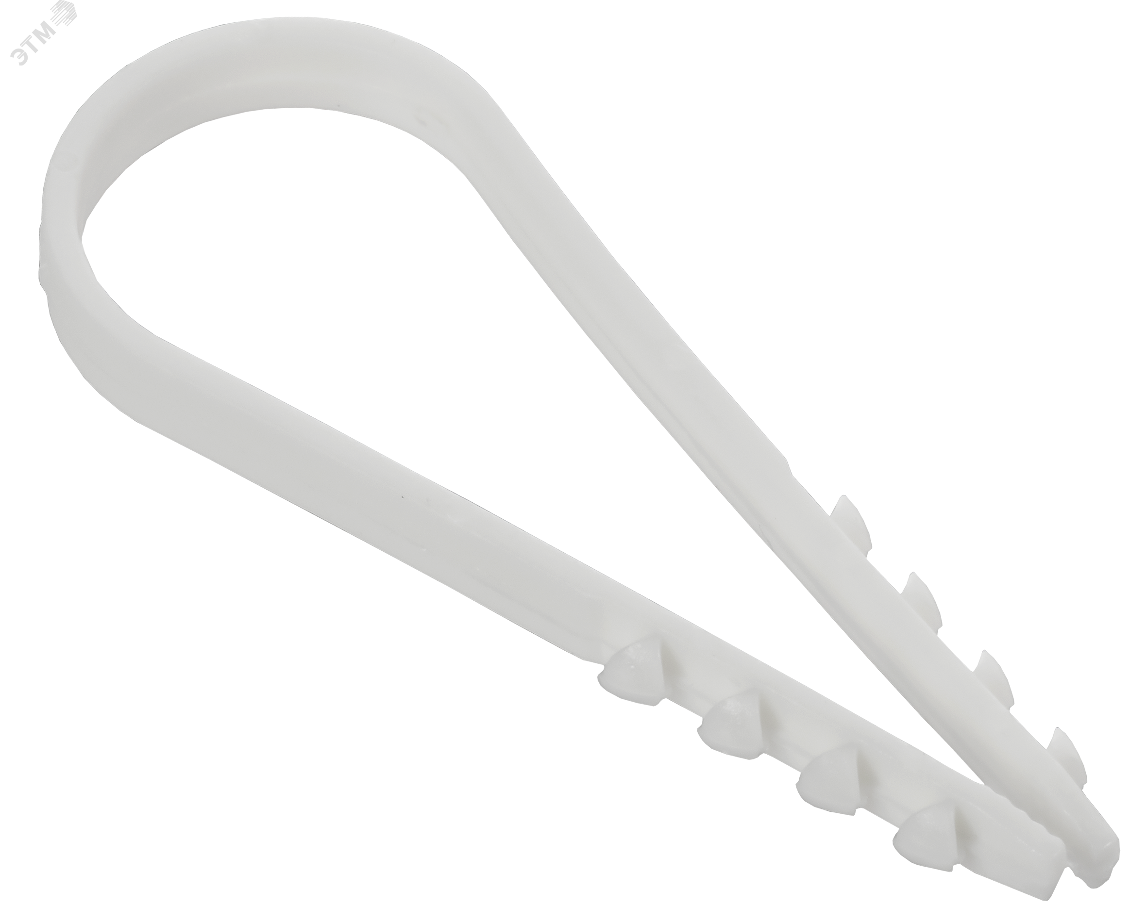 Изображение товара Дюбель-хомут 19х25мм для кабелей белый GENERICA - прочное крепление проводов и труб