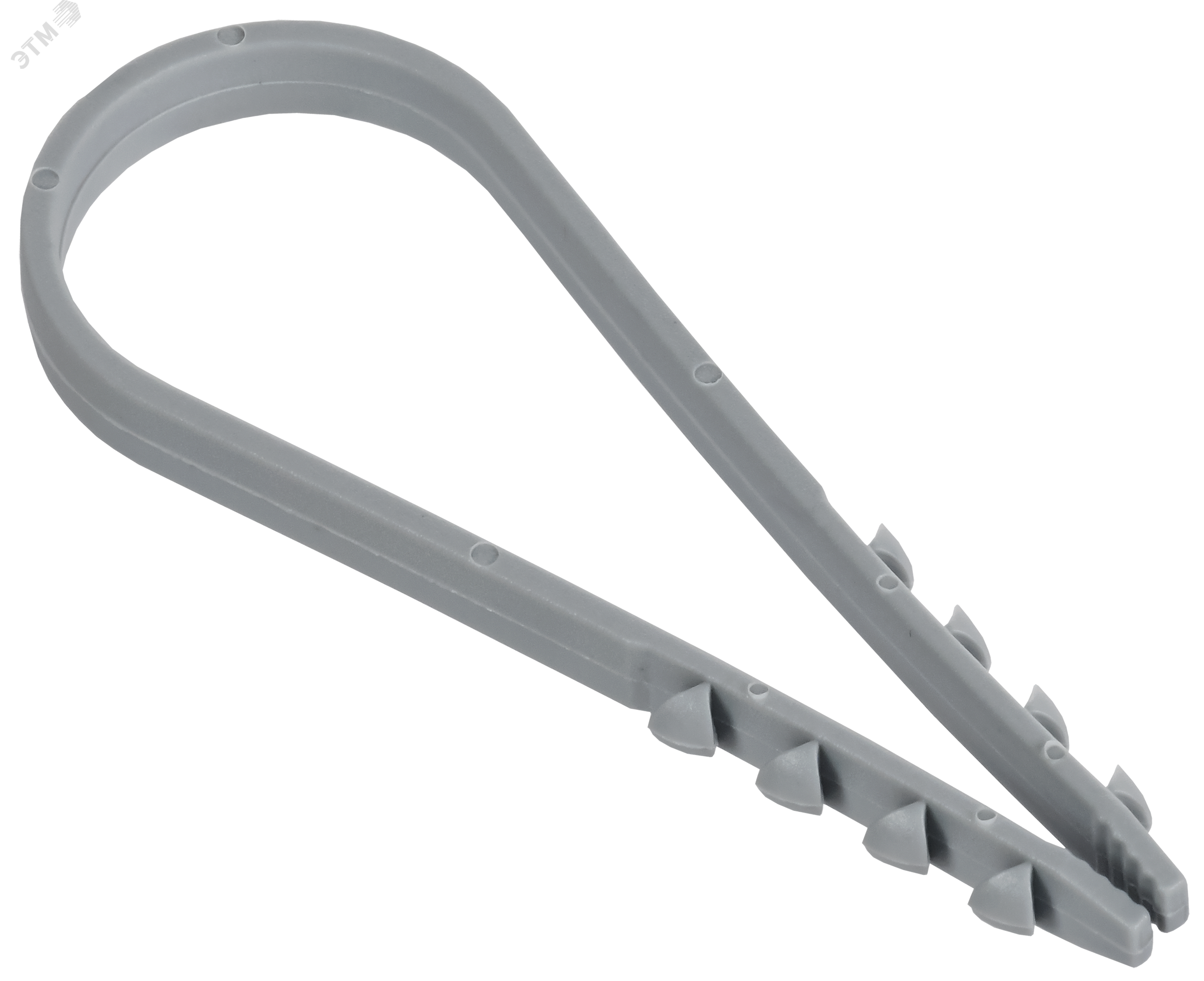 Изображение товара Дюбель-хомут 19х25 мм GENERICA серый для кабелей и проводов (100 шт/упак)