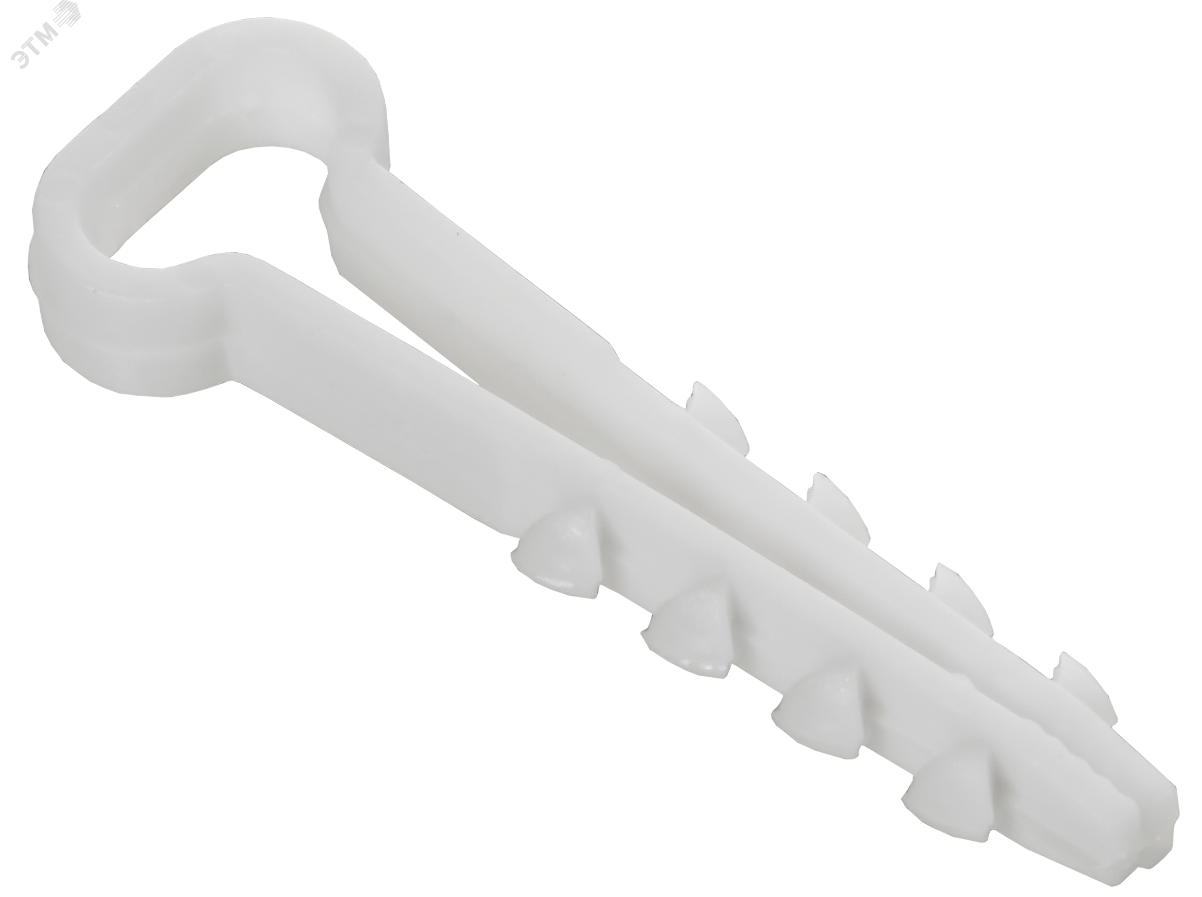 Изображение товара Дюбель-хомут 10х5мм GENERICA нейлон белый для крепления кабелей (100 шт)