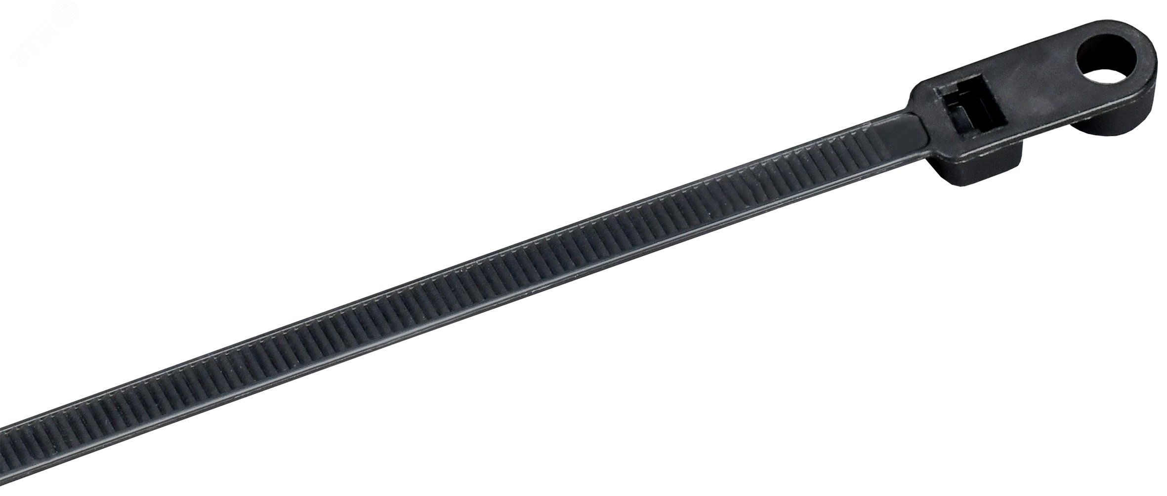 Изображение товара Хомут P6.6 с винтовым креплением черный 4.8х160мм IEK 100 шт/упак