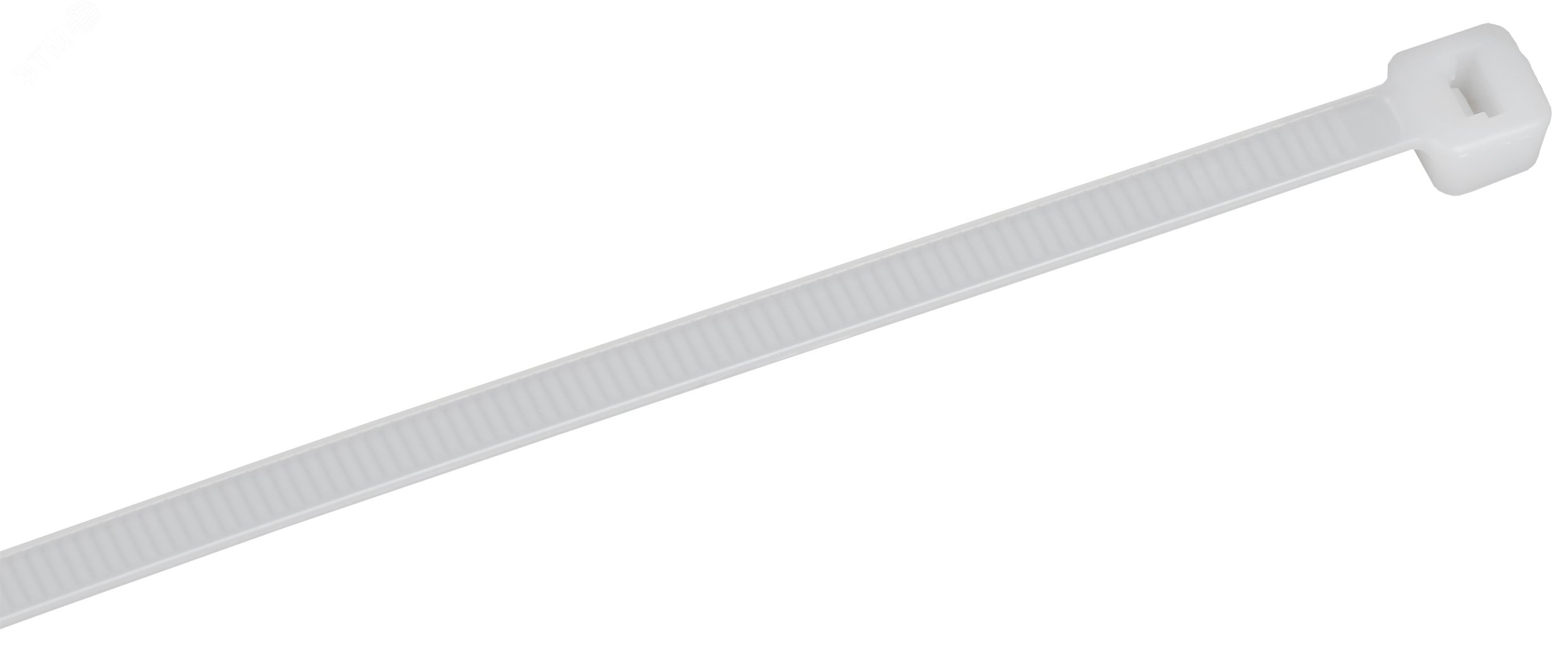 Изображение товара Стандартные пластиковые хомуты белого цвета 4,6х190мм для кабелей и проводов IEK