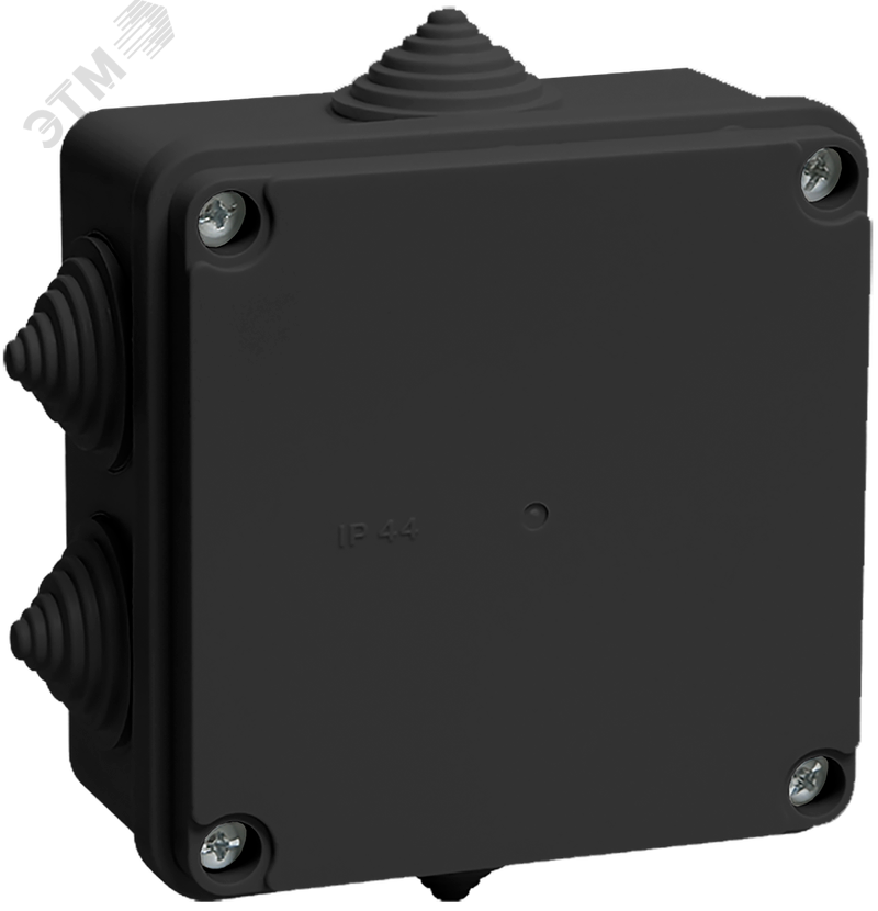 Изображение товара Коробка распаячная КМ41233 безгалогенная IP44 100х100х50мм 6 вводов IEK