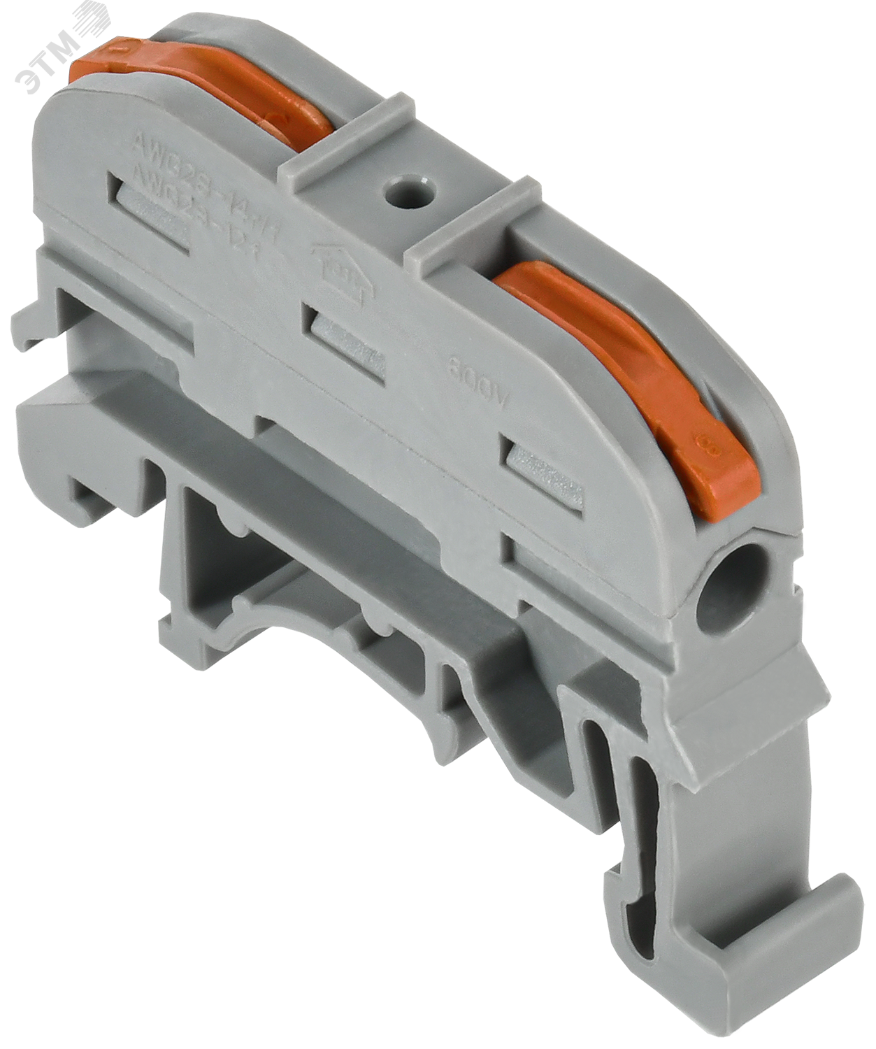 Изображение товара Строительно-монтажная клемма СМК 222-4111D проходная на DIN-рейку (50шт/упак) IEK (шт)