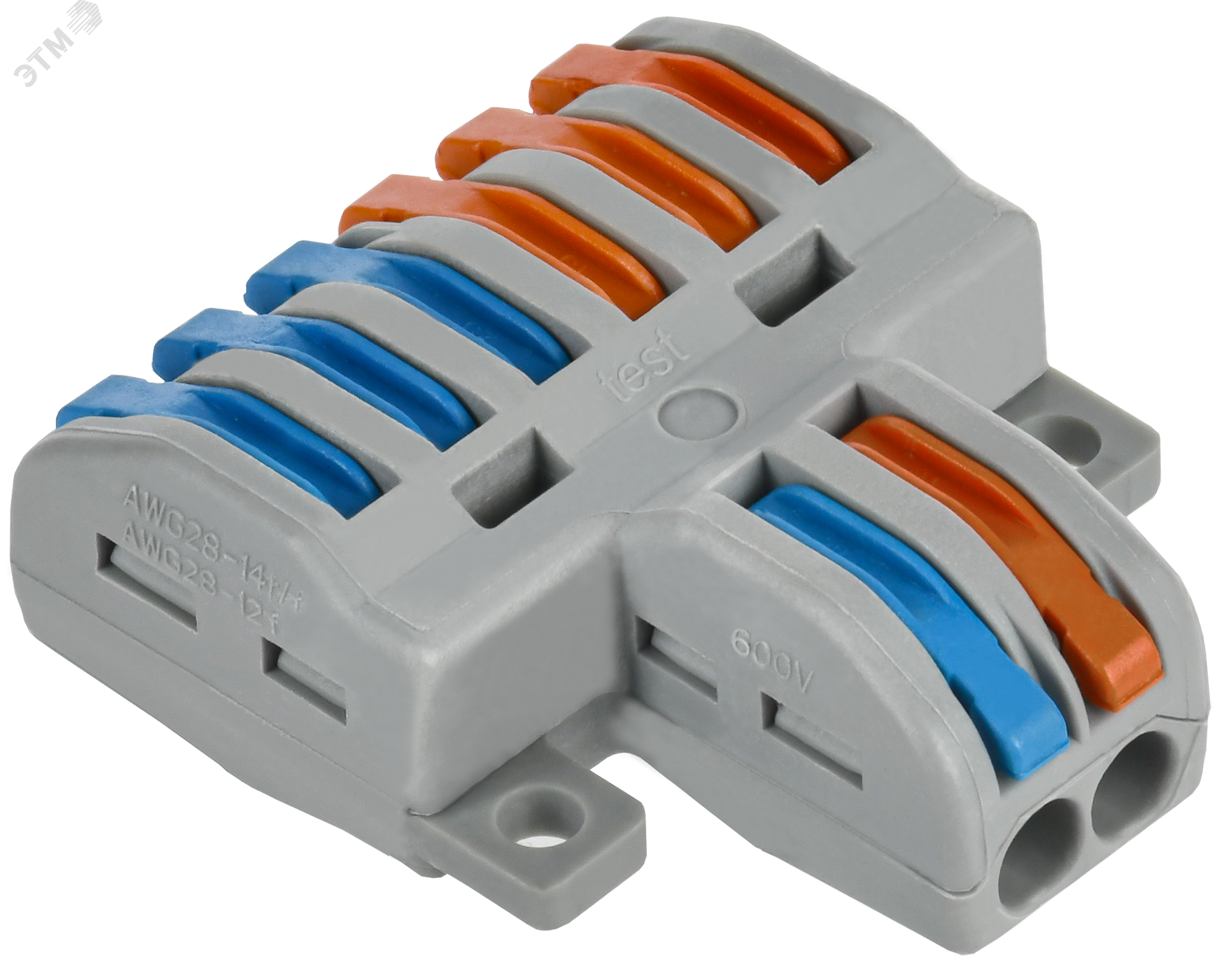 Изображение товара Строительно-монтажная клемма СМК 222-4126 проходная разветвительная IEK 50 шт