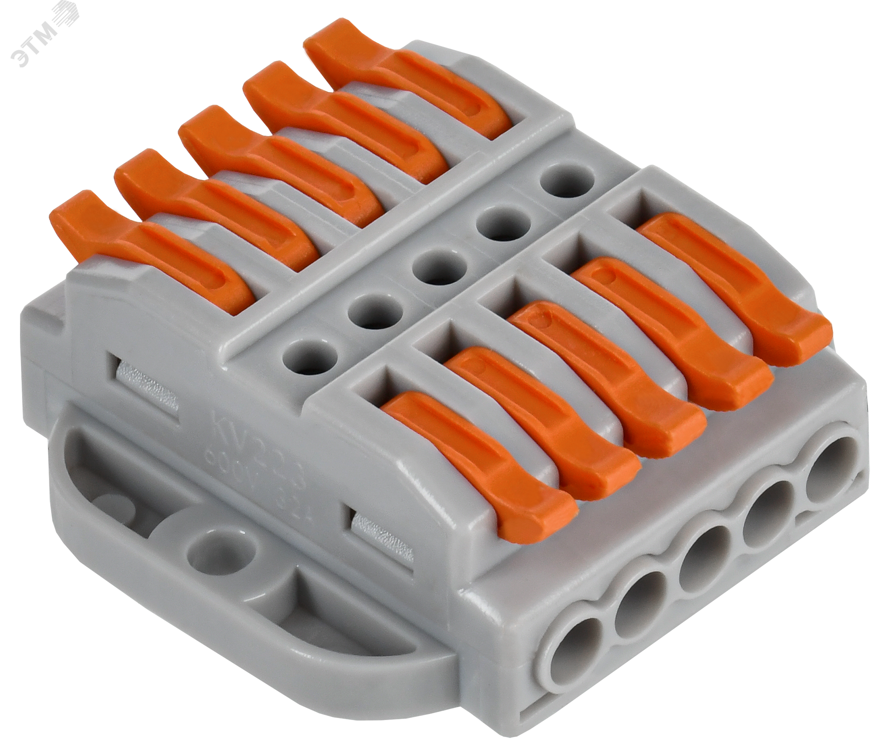 Изображение товара Строительно-монтажная проходная клемма СМК 222-4155P IEK для проводов 0.25-4 мм²