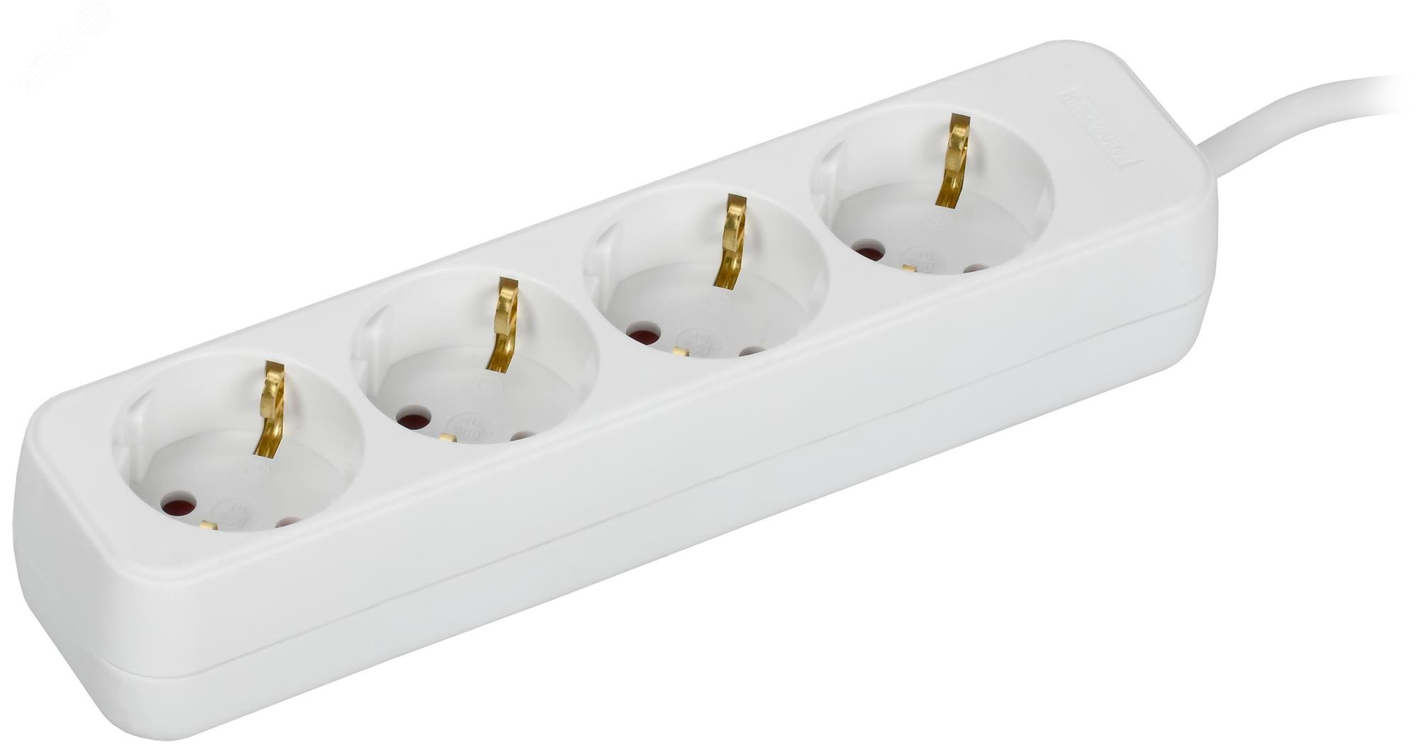 Изображение товара UMA Удлинитель У04 4 места 3 м 10А белый IEK для дома и офиса