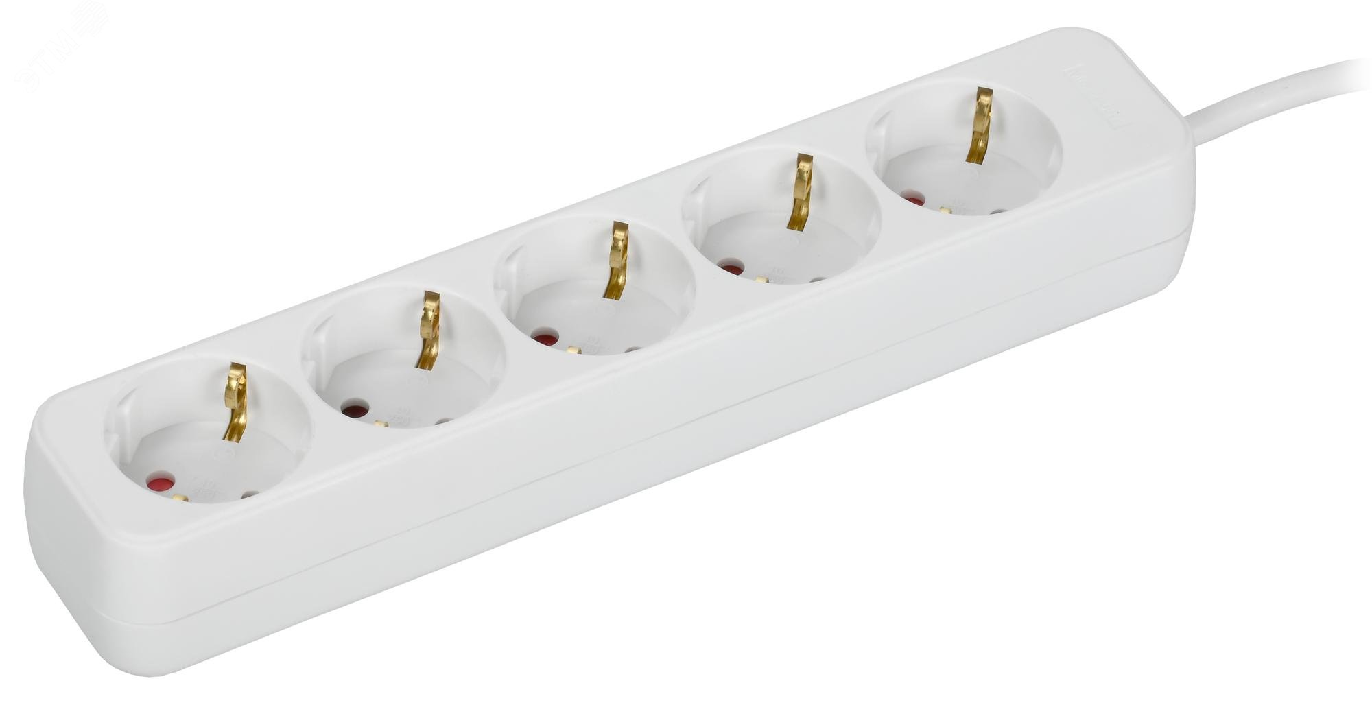 Изображение товара Удлинитель UMA У05 5 мест 3м 2P+PE белый IEK - высокая качество и безопасность