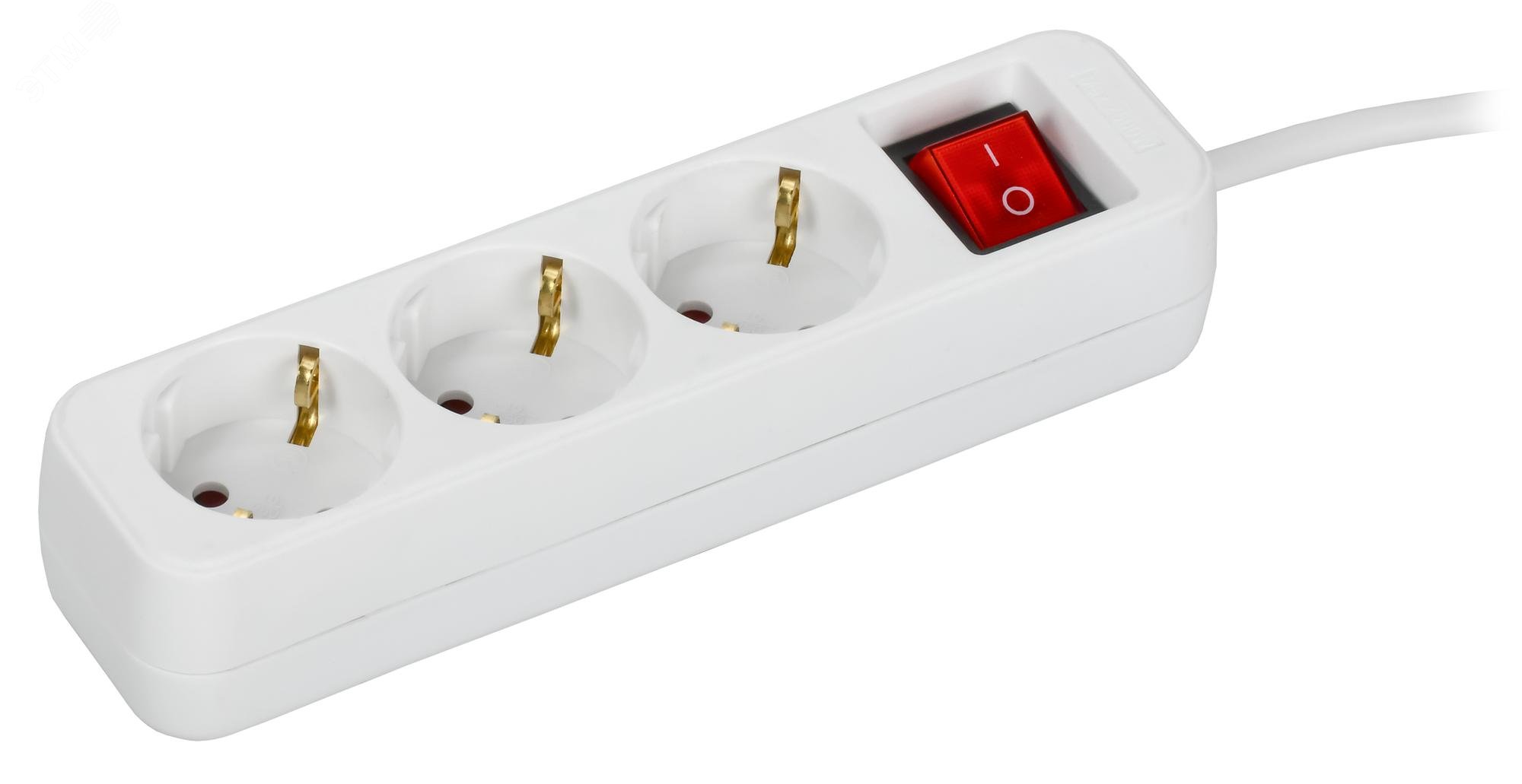 Изображение товара Удлинитель UMA 3 места 16А 250В 3м IEK белый