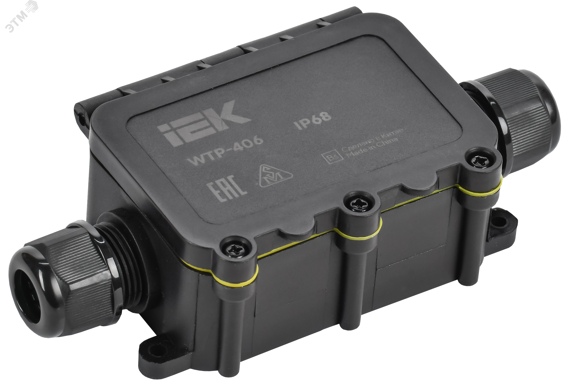 Изображение товара Коробка распределительная герметичная WTP-406 2 ввода IP68 IEK (шт)