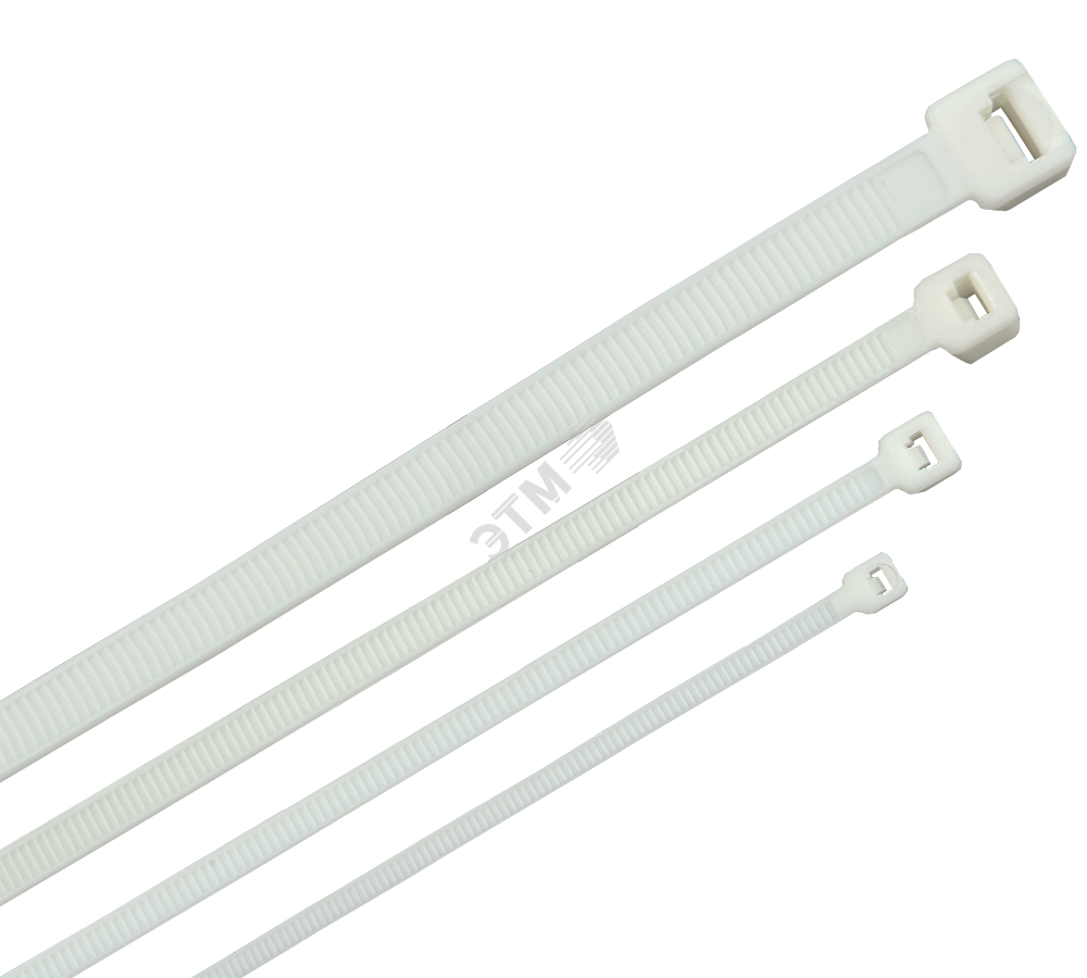 Хомут морозостойкий Хкм 4.8х300мм белый (100шт) (UHH33-D048-300-100-K01 ...