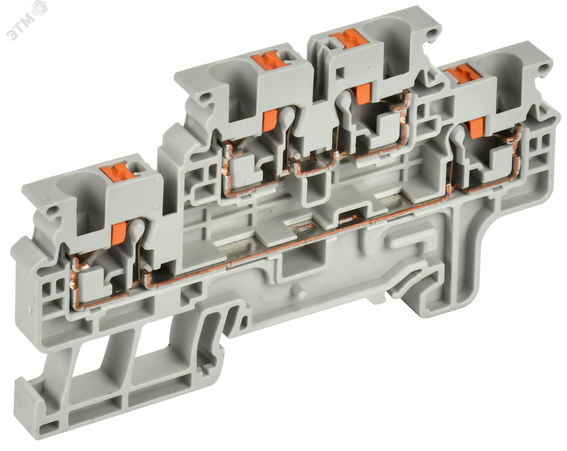 Изображение товара ARMAFIX Клемма пружинная Push-in CP-ML 2 ур. 4мм2 серая IEK