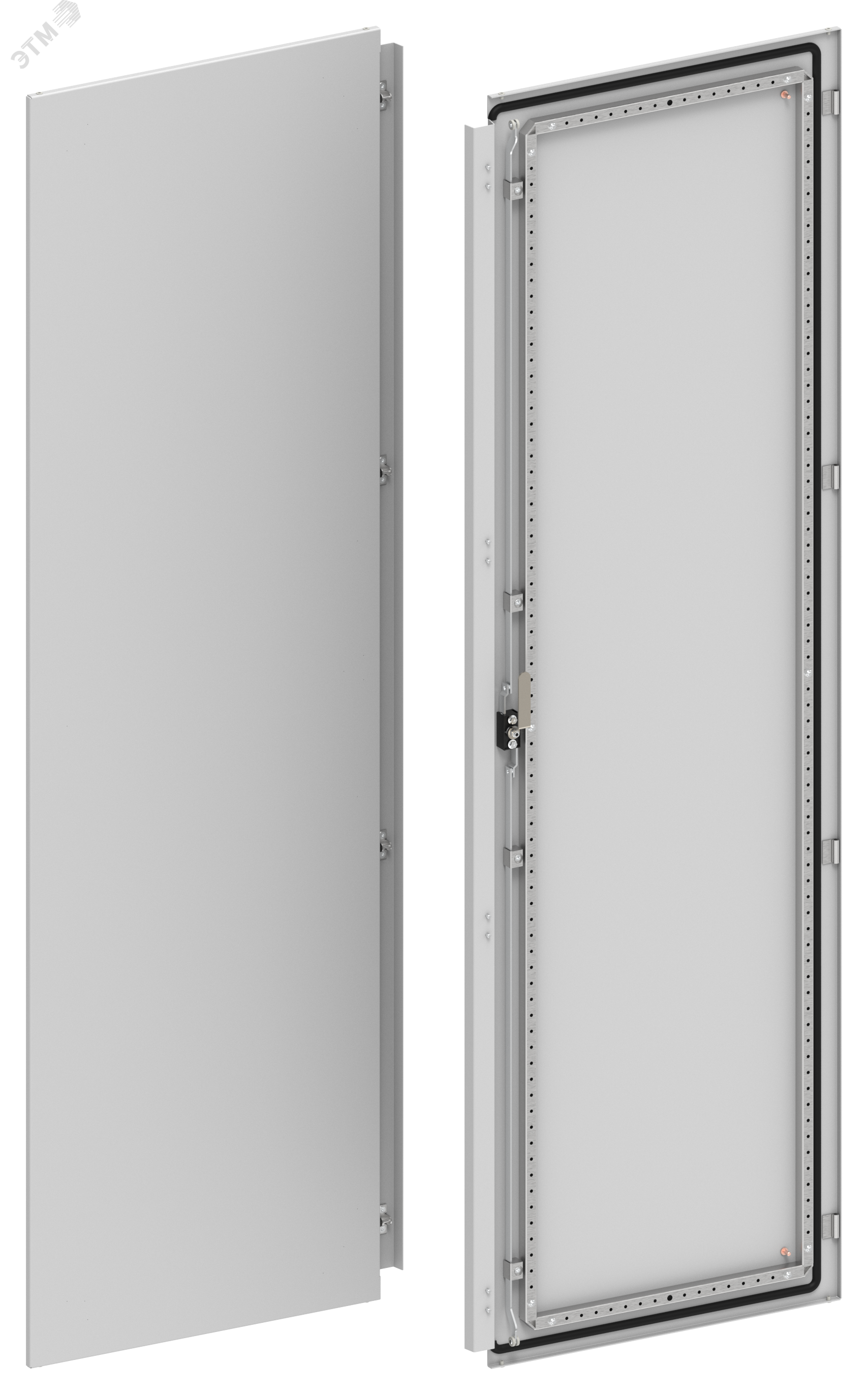 Изображение товара Двустворчатая металлическая дверь 2000х600 мм IEK серый цвет качество гарантия