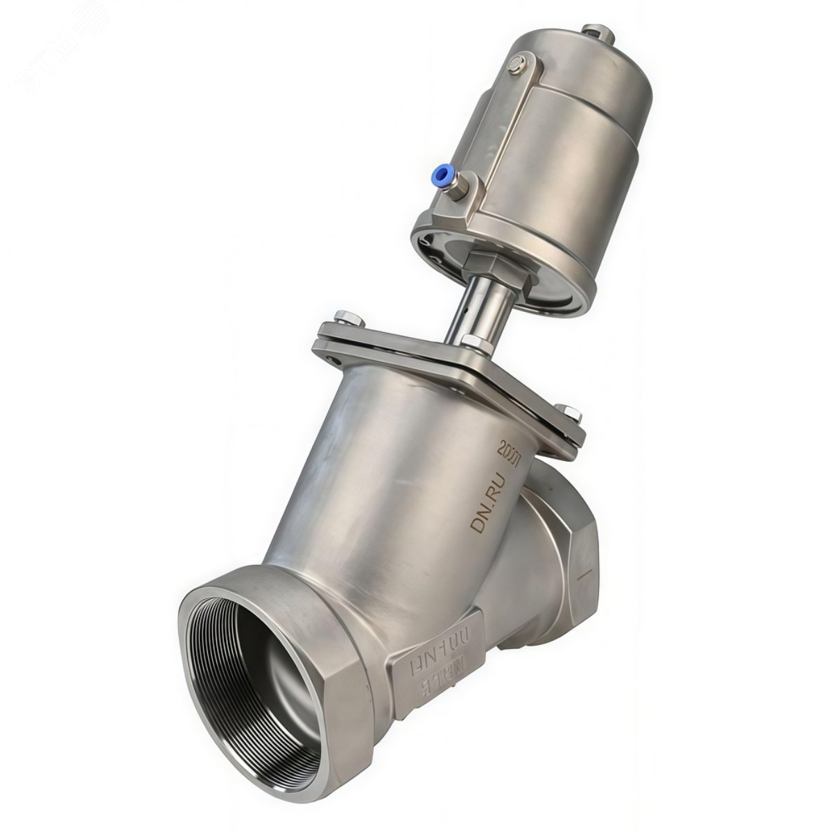 Изображение товара Клапан отсечной пневматический 316-304-PT Ду32 Ру25 нержавеющая сталь