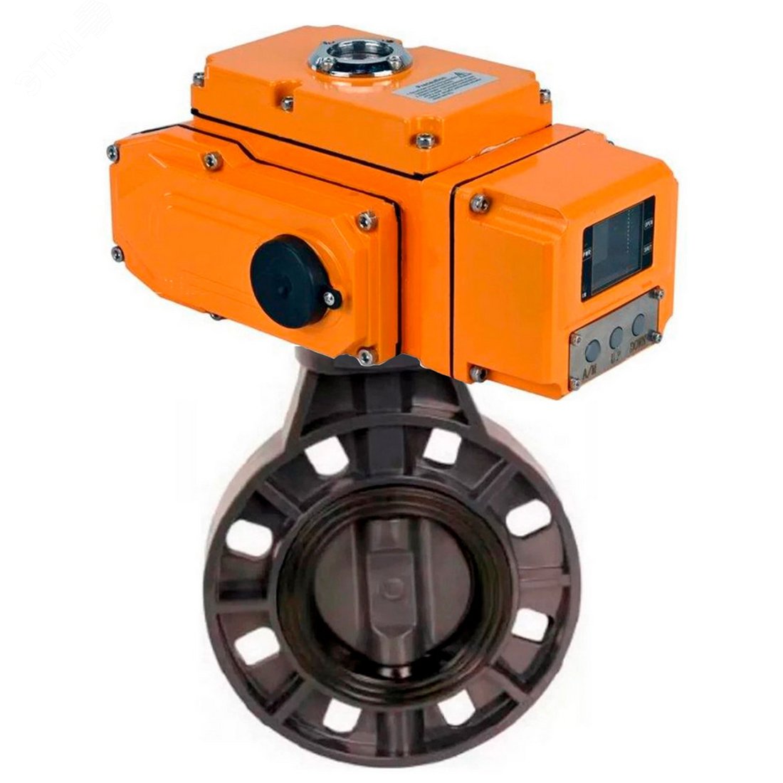 Изображение товара Затвор дисковый поворотный НПВХ 50 мм с электроприводом DN.ru