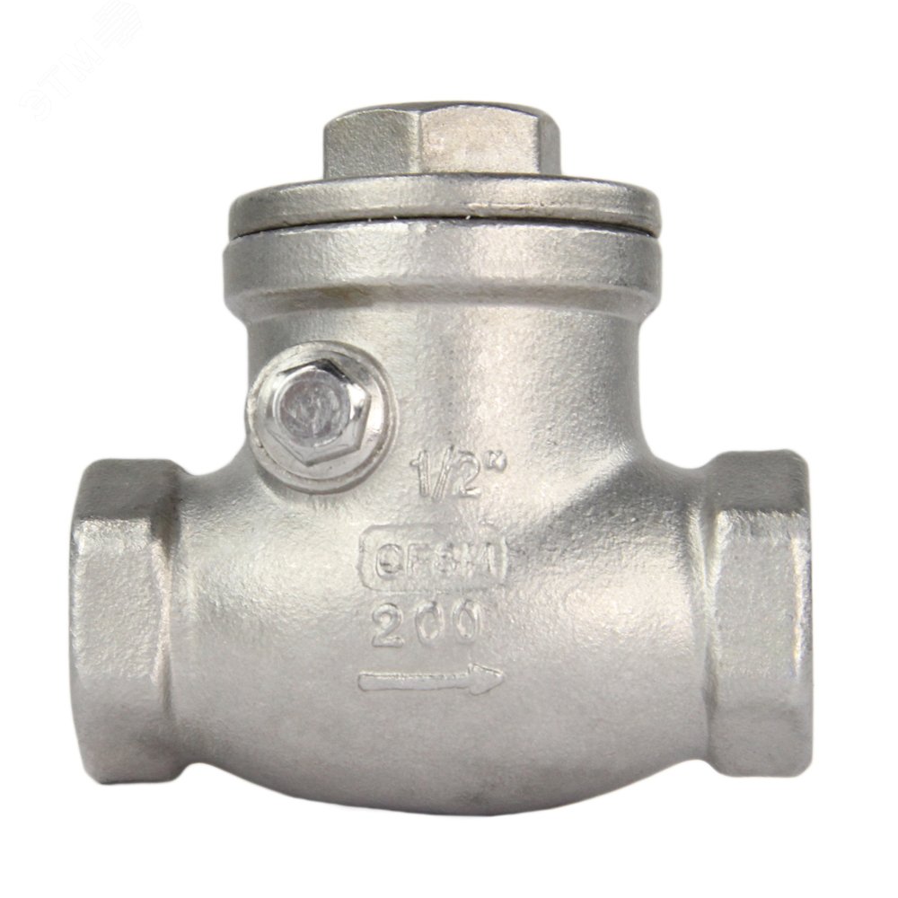 Изображение товара Клапан обратный SCV-316 1/2'' Ду15 Ру16 резьбовой нержавеющий для воды