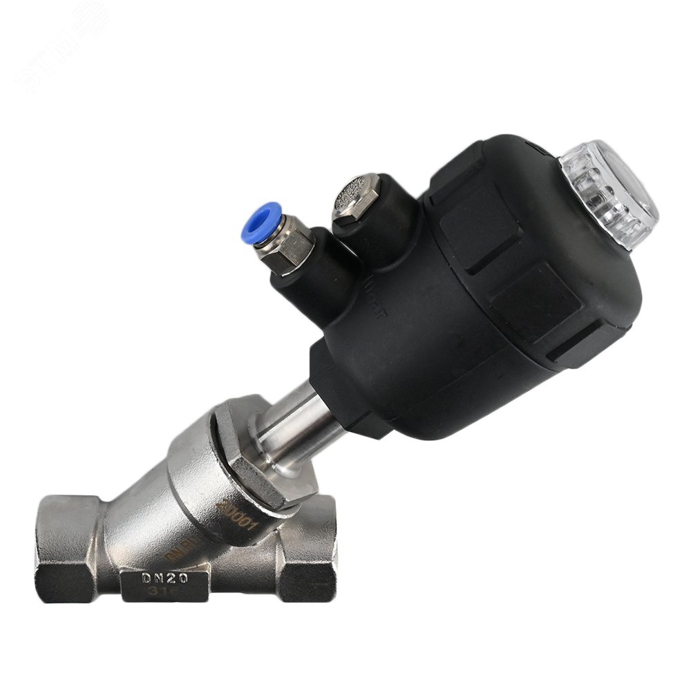 Изображение товара Клапан отсечной пневматический 316P-PVT Ду20 Ру25 нержавеющая сталь