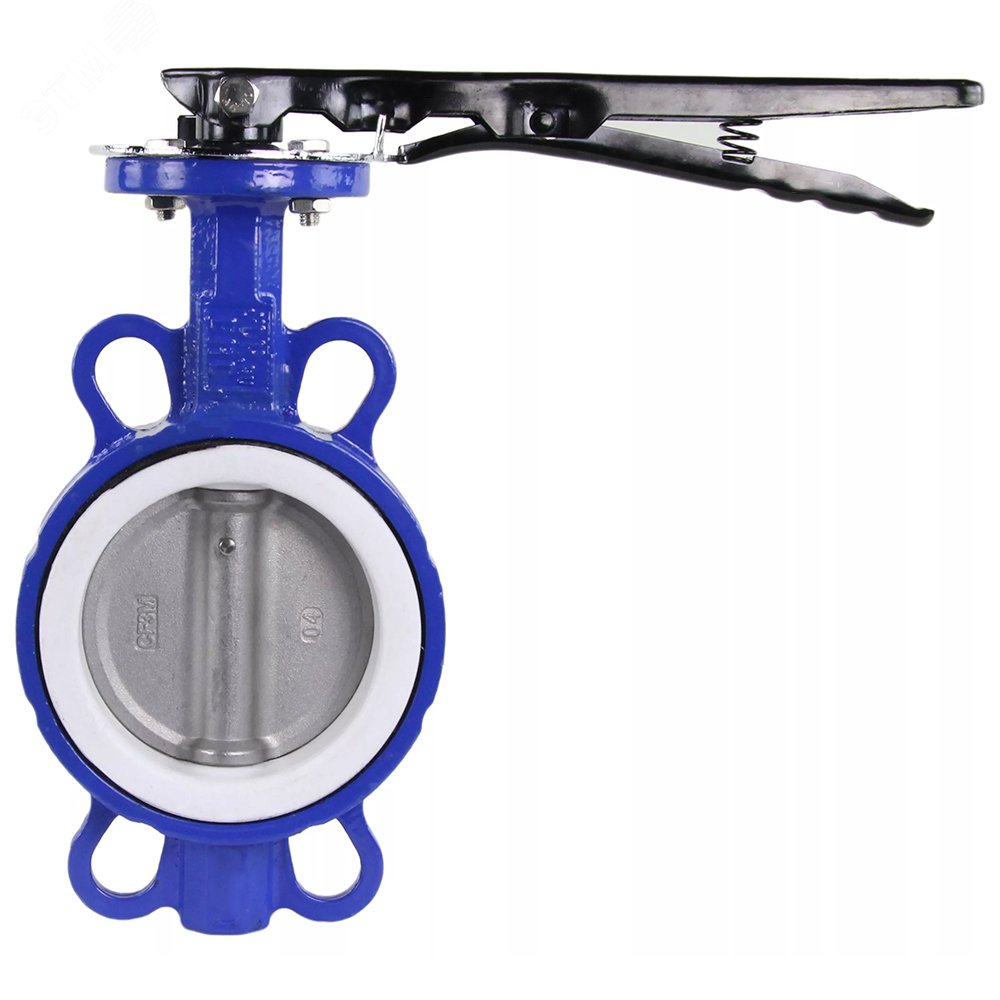 Изображение товара Затвор дисковый поворотный WCB-316L-PTFE Ду50 для систем воды и химических сред