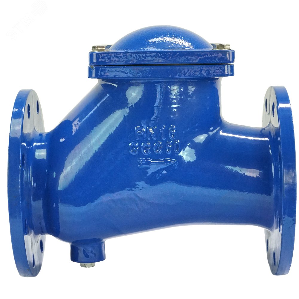 Изображение товара Клапан обратный шаровой Ду250 Ру16 фланцевый из чугуна для воды