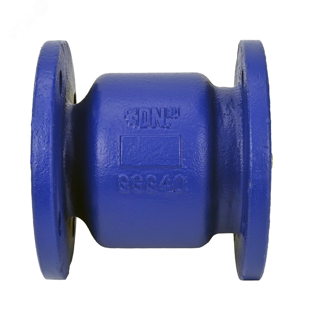 Изображение товара Клапан обратный 402А Ду65 Ру16 фланцевый, пружинный, корпус чугун, диск чугун, уплотнение NBR (шт)