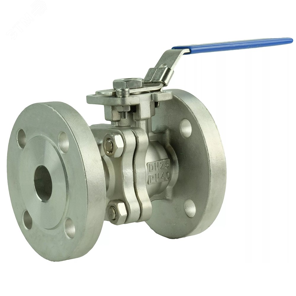 Изображение товара Кран шаровой Ду25 Ру40 полнопроходной нержавеющая сталь фланцевый