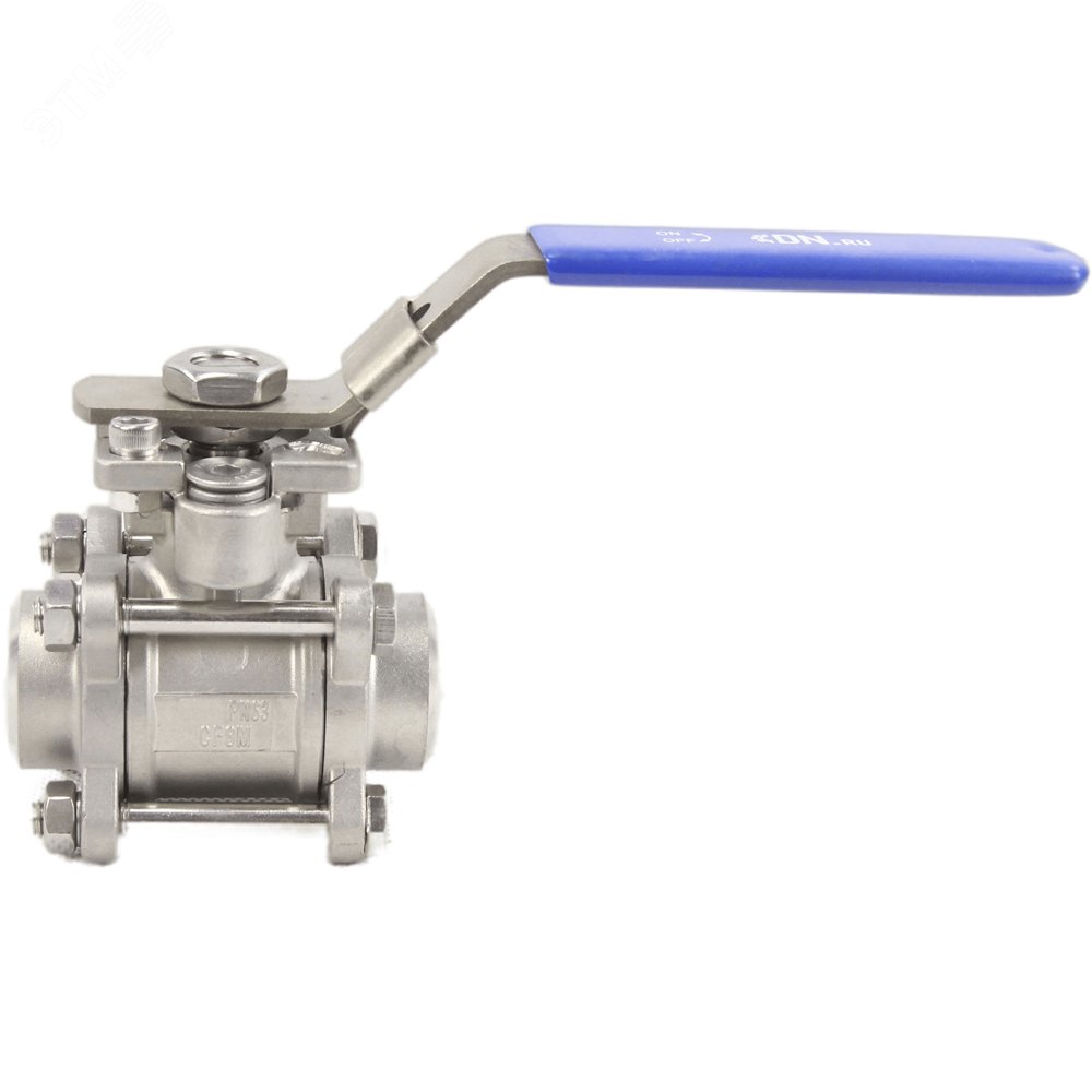 Изображение товара Кран шаровой КШПП 316.200-ISO Ду50 Ру40 нержавеющая сталь полнопроходной