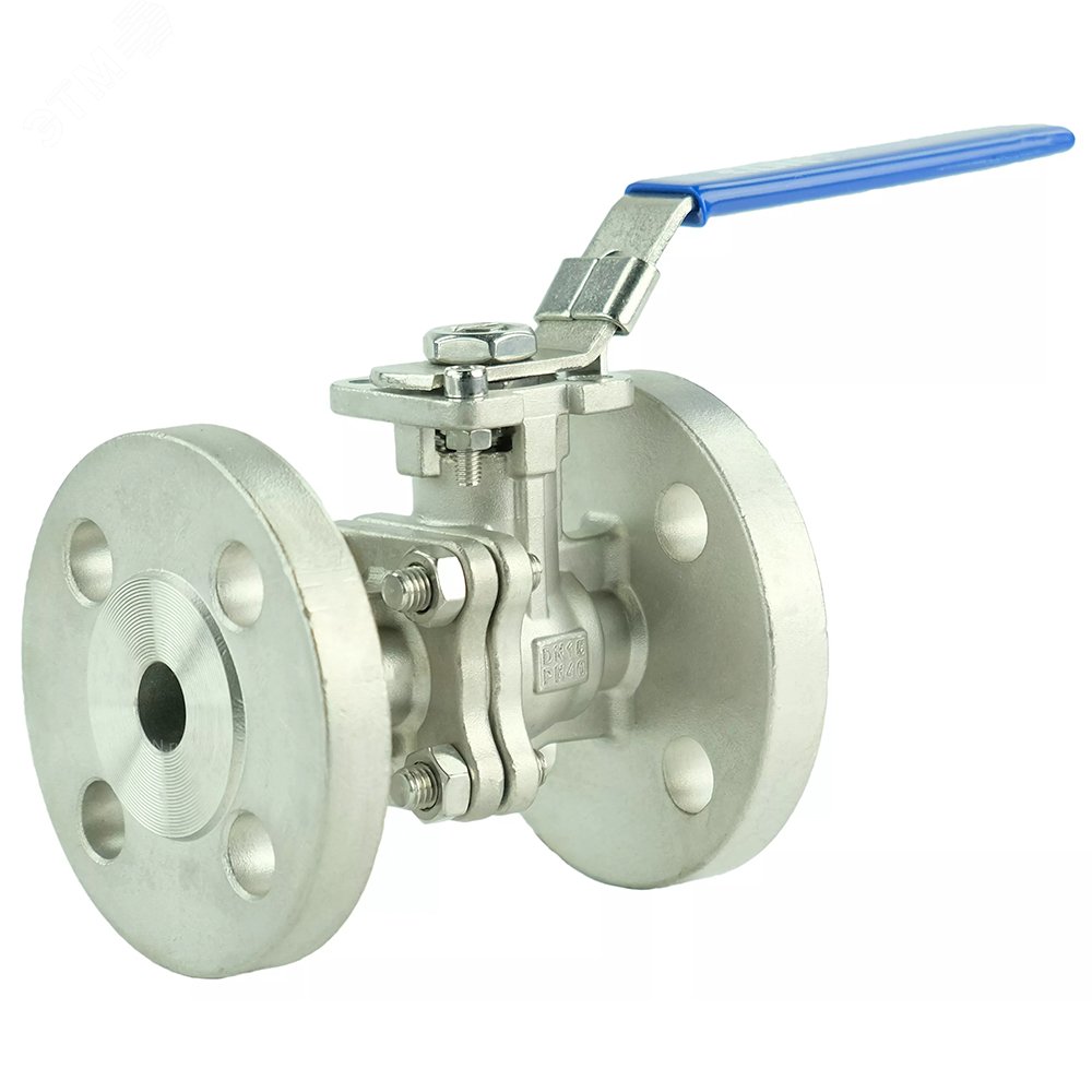 Изображение товара Кран шаровой КШФП.316.200 Ду15 Ру40 фланцевый из нержавеющей стали