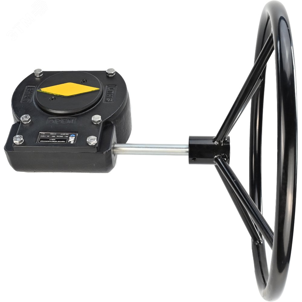 Изображение товара Редуктор четвертьоборотный HARC-10 с алюминиевым корпусом и штурвалом 600 мм