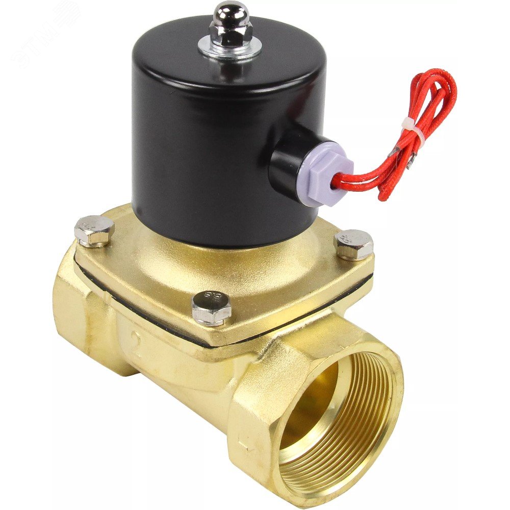 Изображение товара Электромагнитный двухходовой соленоидный клапан Ду50, Россия DN.ru