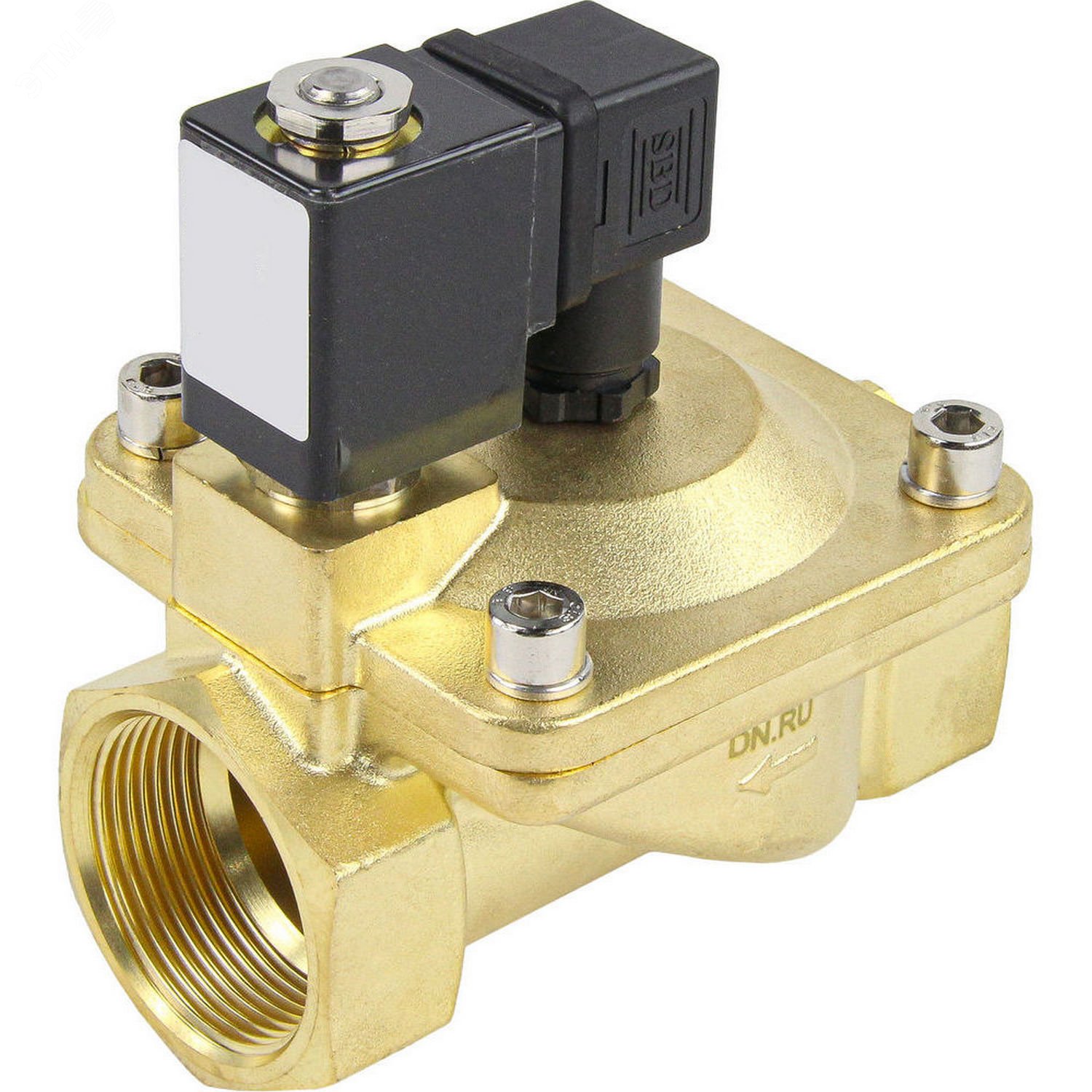 Изображение товара Клапан электромагнитный соленоидный двухходовой Ду50 Ру10 латунь 24В