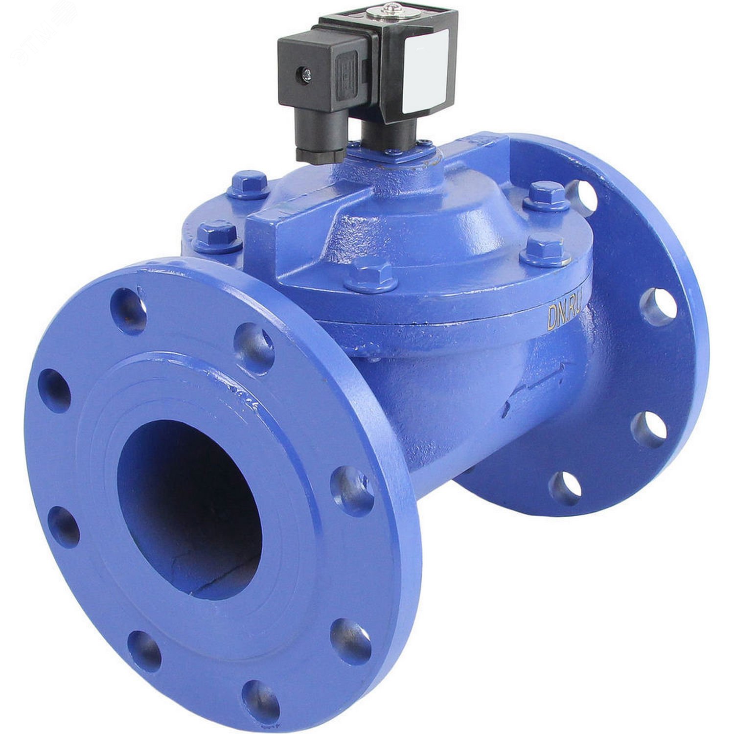 Изображение товара Клапан электромагнитный соленоидный двухходовой VSF-602V-PU-NC Ду80 Ру10, корпус чугун, пилотного действия, фланцевое присоединение, нормально-закрытый (НЗ), уплотнение VIN, катушка 24В (шт)