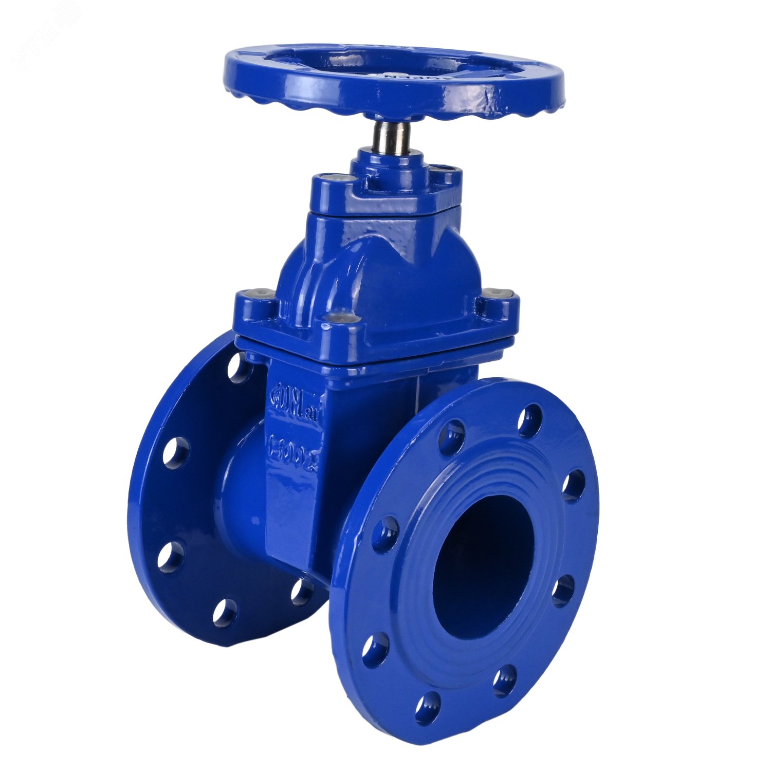 Изображение товара Задвижка клиновая 30ч39р DN.ru GGG50-GGG50-EPDM-F-S blue Ду100 Ру10/16 с невыдвижным шпинделем, со штурвалом (шт) Изображение товара Задвижка клиновая 30ч39р DN.ru GGG50-GGG50-EPDM-F-S blue Ду100 Ру10/16 с невыдвижным шпинделем, со штурвалом (шт)