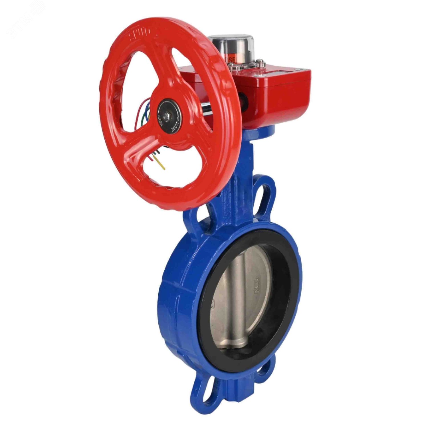 Изображение товара Затвор дисковый поворотный WCB-316L-EPDM Ду250 с редуктором и индикатором