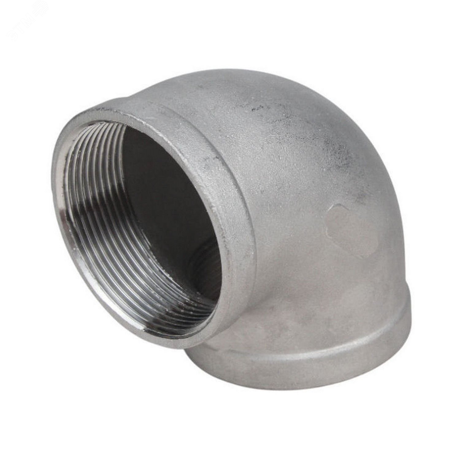 Изображение товара Отвод 90 град. резьбовой для труб диаметром 25 мм из нержавеющей стали
