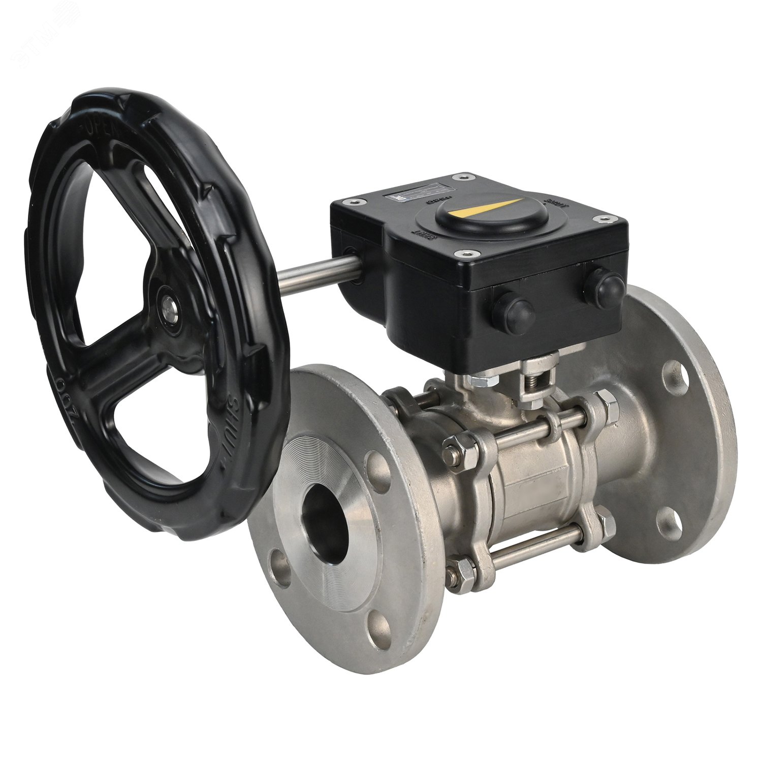 Изображение товара Кран шаровой DN.ru D160-12879 40 мм с фланцем и редуктором