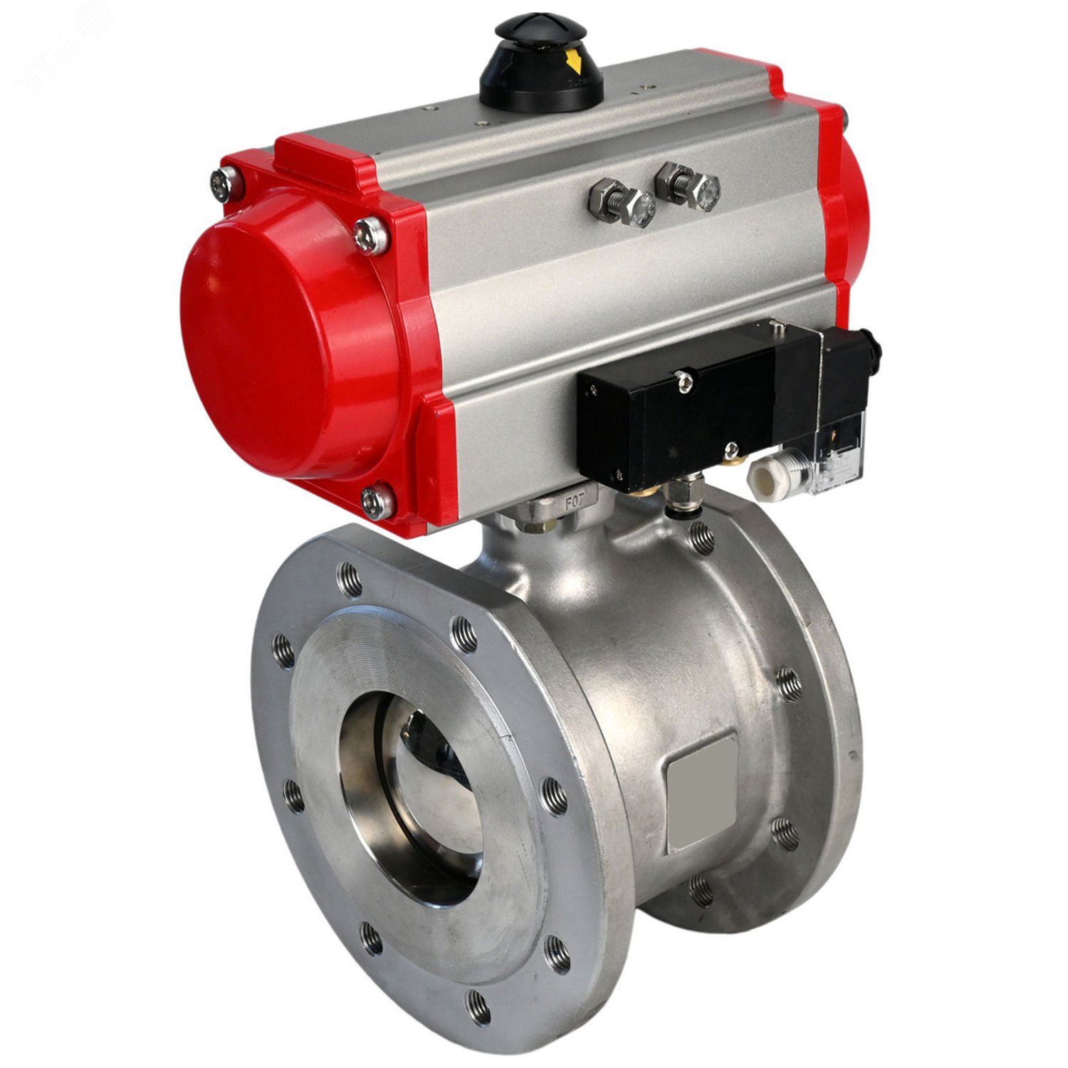 Изображение товара Кран шаровой КШмФП.316.200 Ду32 Ру16 с пневмоприводом Изображение товара Кран шаровой КШмФП.316.200 Ду32 Ру16 с пневмоприводом