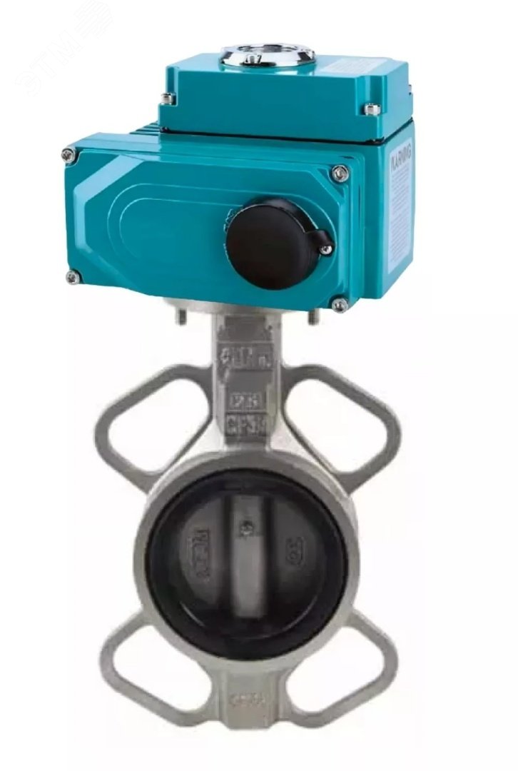 Изображение товара Дисковый поворотный затвор 316-316-VITON-2W-Fb Ду50 Ру16 электропривод 24В