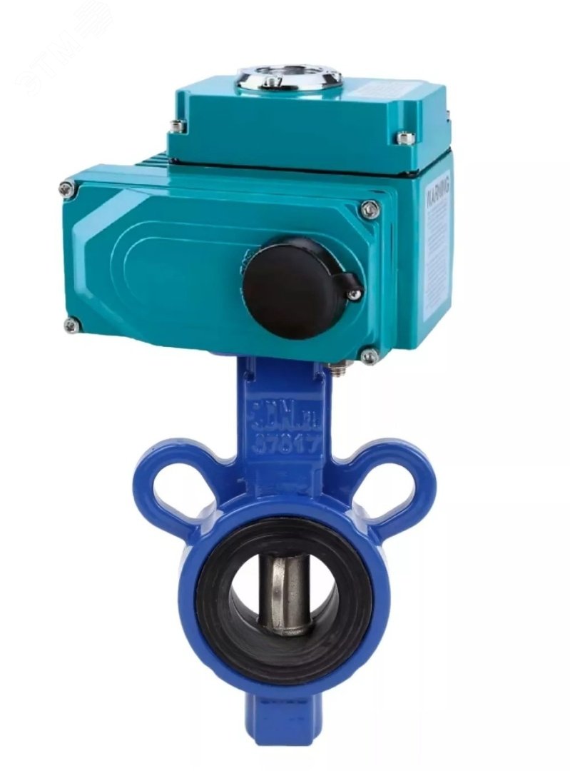 Изображение товара Затвор дисковый поворотный AL-316L-EPDM Ду25 Ру16 с электроприводом