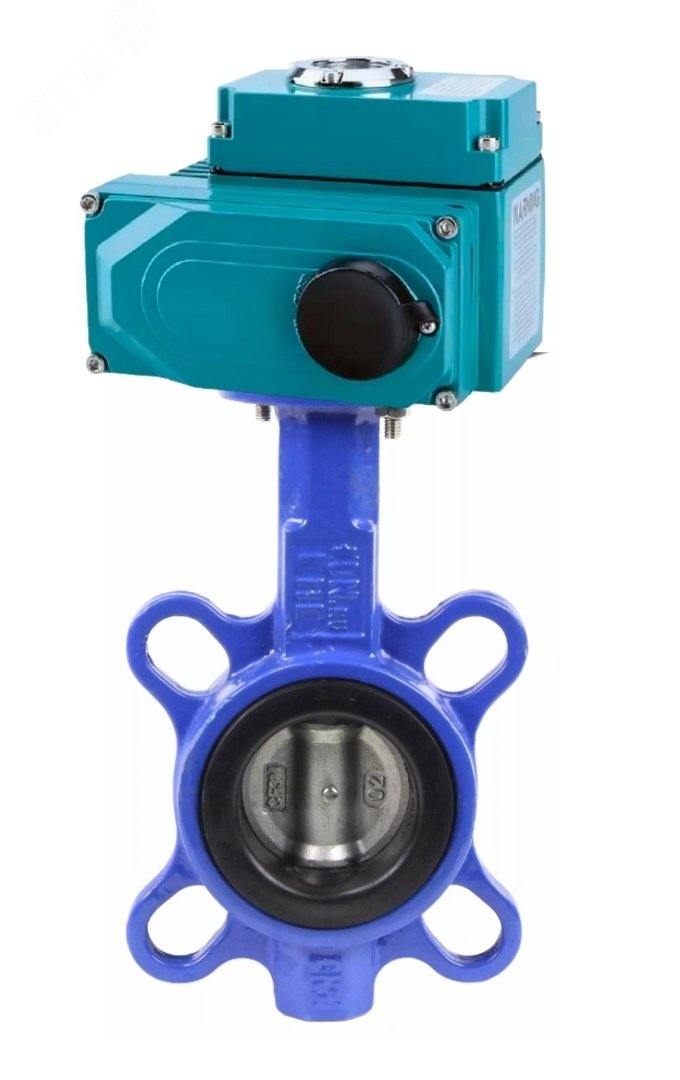 Изображение товара Затвор дисковый поворотный WCB-316-EPDM-2W-Fb Ду250 для воды с электроприводом