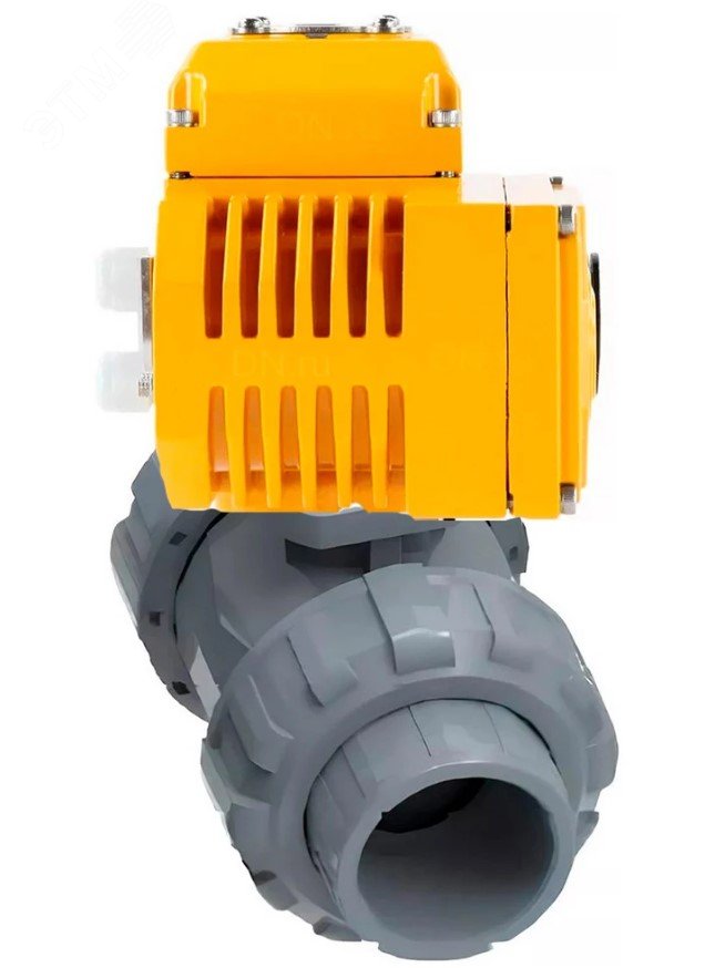 Изображение товара Кран шаровой НПВХ-НПВХ-E-FP-GRM-ISO Дн80 Ру10 электропривод 220В