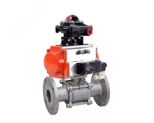 Изображение товара Кран шаровой DN.ru D160-72966 40 мм фланцевый PN40 нержавеющая сталь 304