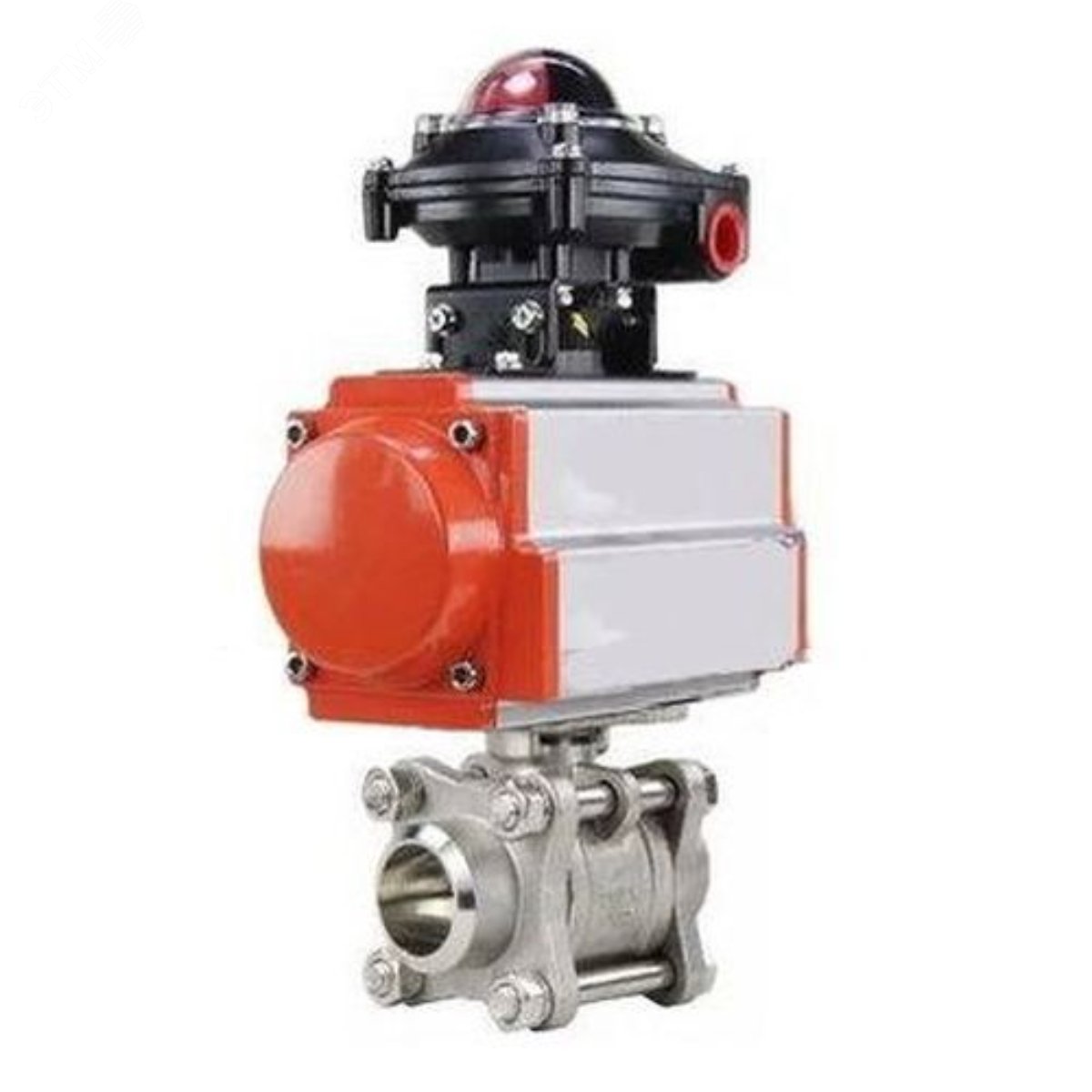 Изображение товара Кран шаровой КШПП 316.200-ISO Ду80 с пневмоприводом и приваркой