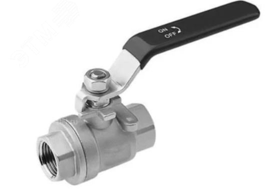 Изображение товара Кран шаровой DN.ru 316-316-PTFE-FP-T-H Ду10 Ру63