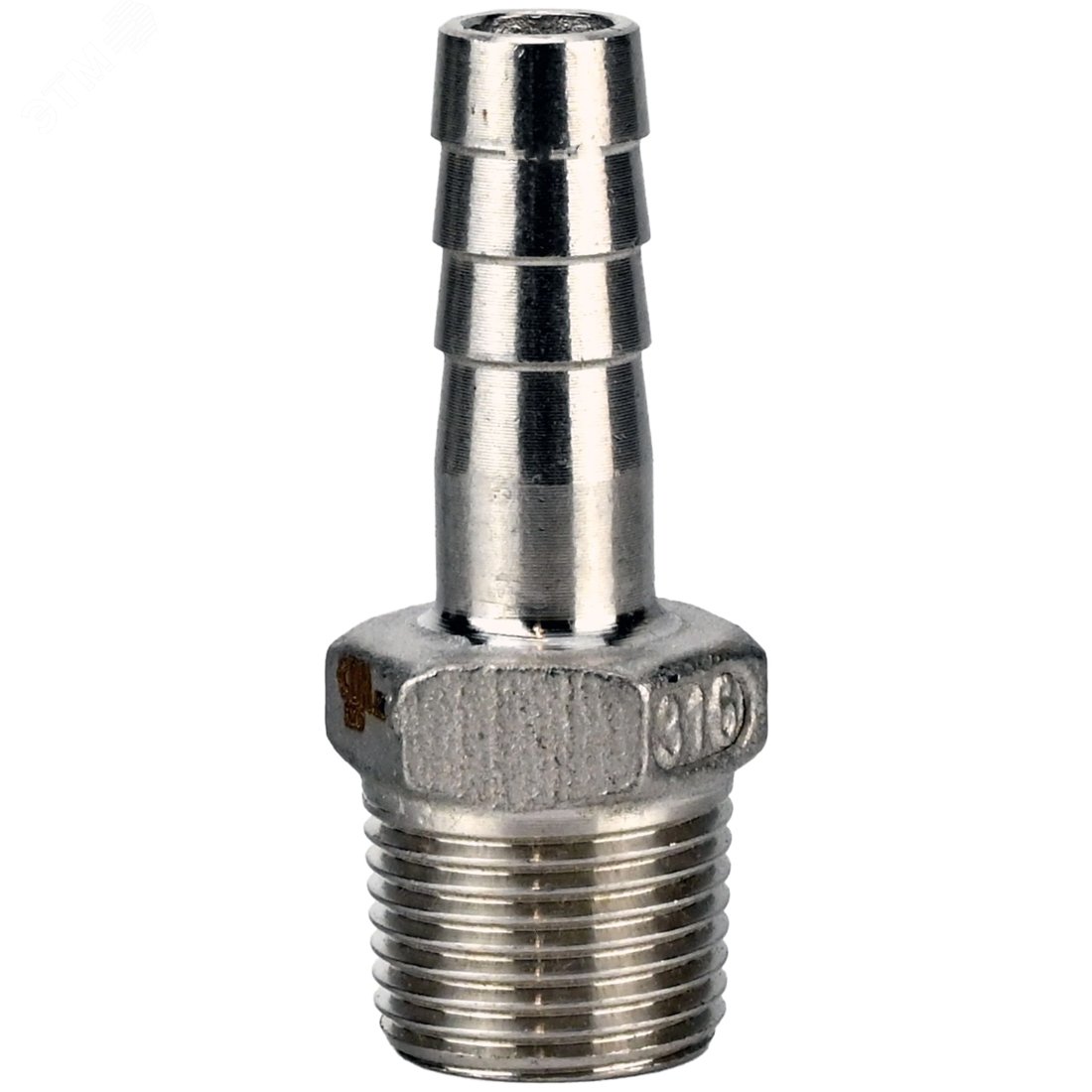 Изображение товара Штуцер елочка ШЕ316-Т-1 1 1/2''х32мм из нержавеющей стали AISI 316