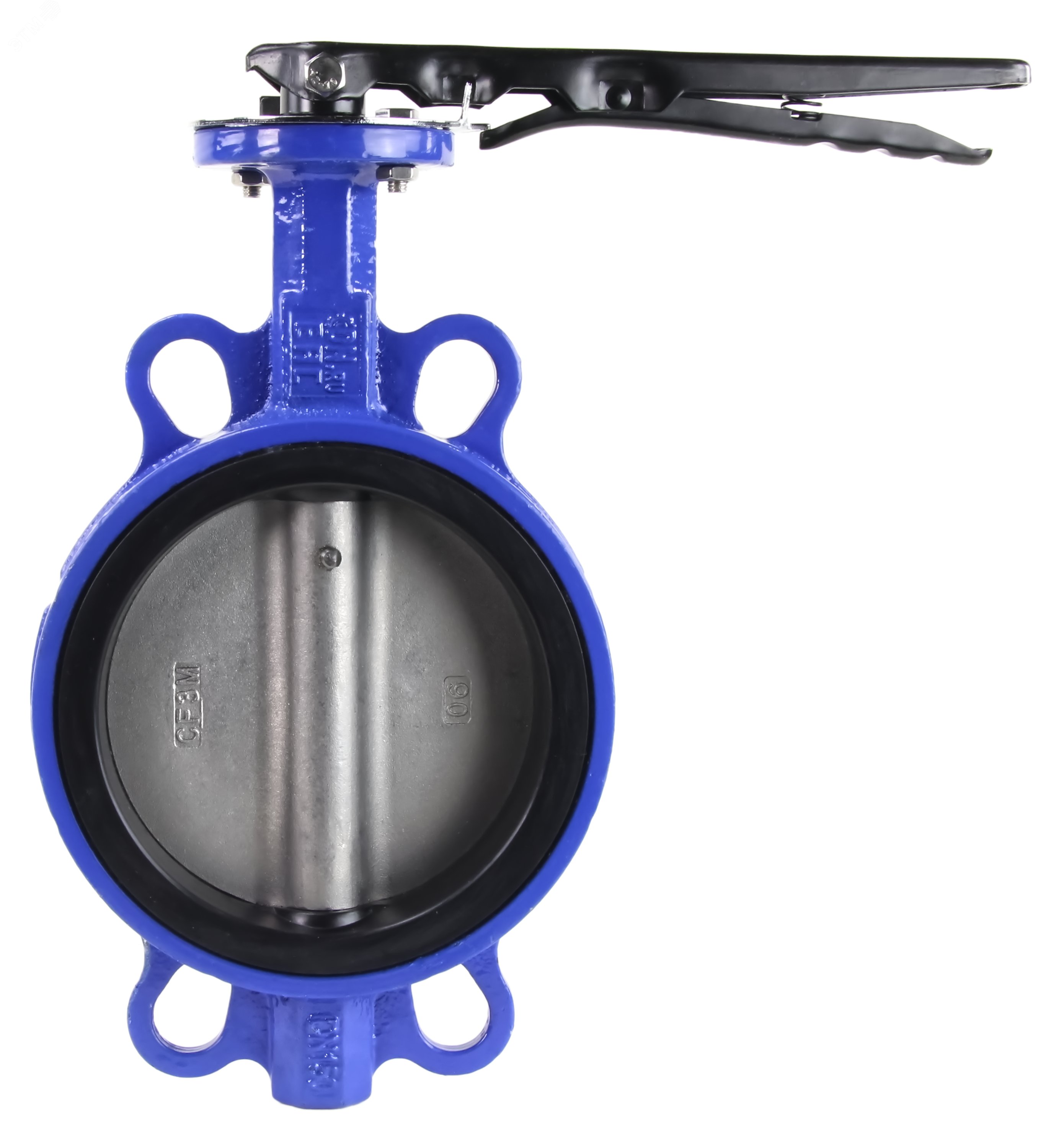 Изображение товара Затвор дисковый поворотный WCB-316L-EPDM Ду150 с рукояткой Россия