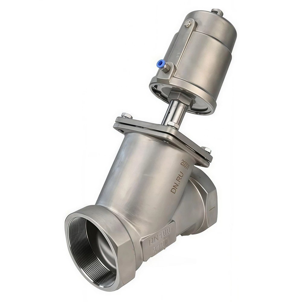 Изображение товара Клапан отсечной пневматический 316-304-PT Ду25 Ру25 из нержавеющей стали