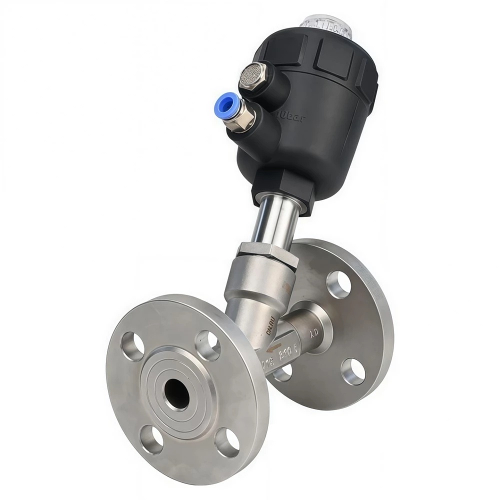 Изображение товара Клапан отсечной пневматический 316P-PF Ду15 Ру25 нержавеющая сталь