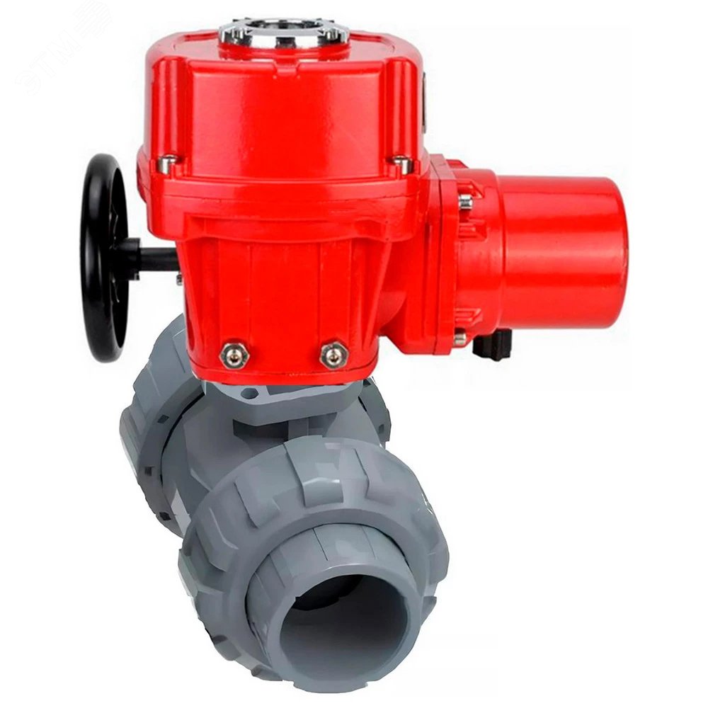 Изображение товара Кран шаровой НПВХ 65 Ру10 электропривод взрывозащищенный DN.ru