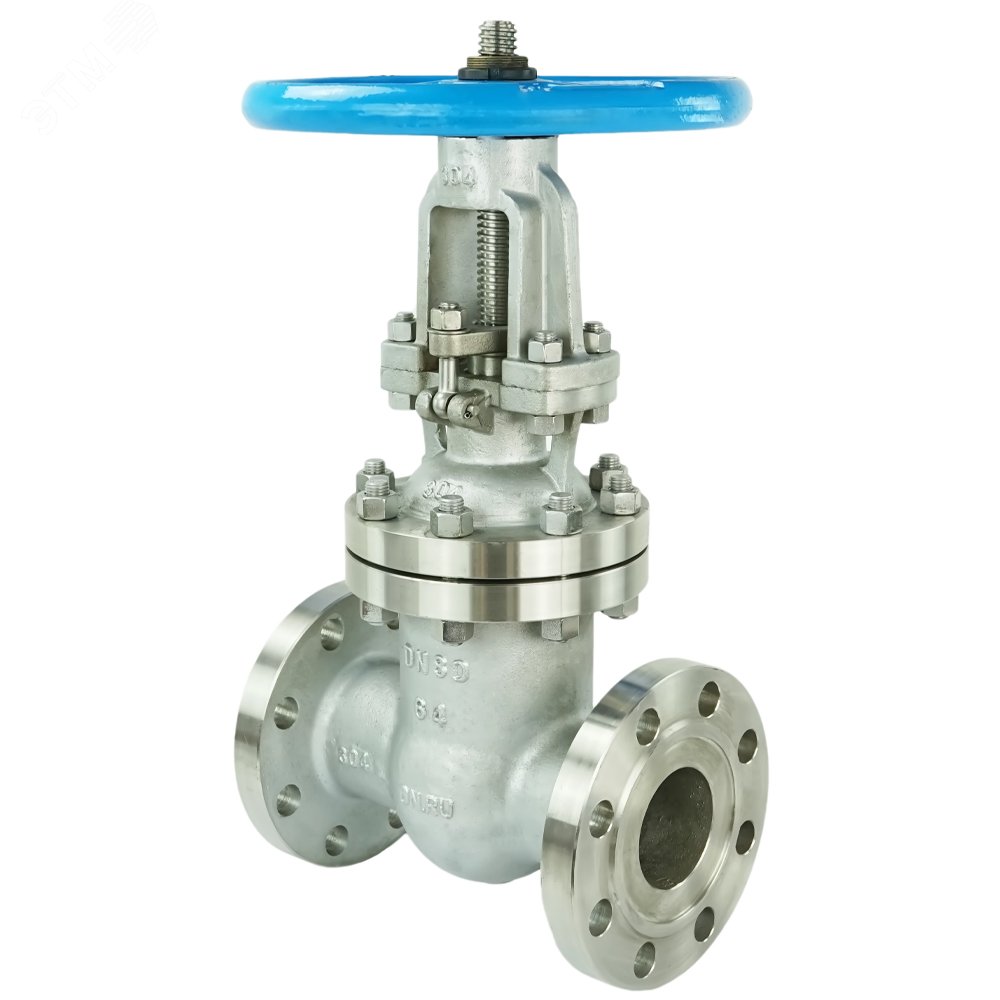 Изображение товара Задвижка клиновая фланцевая 30нж76нж Ду80 Ру63 с штурвалом